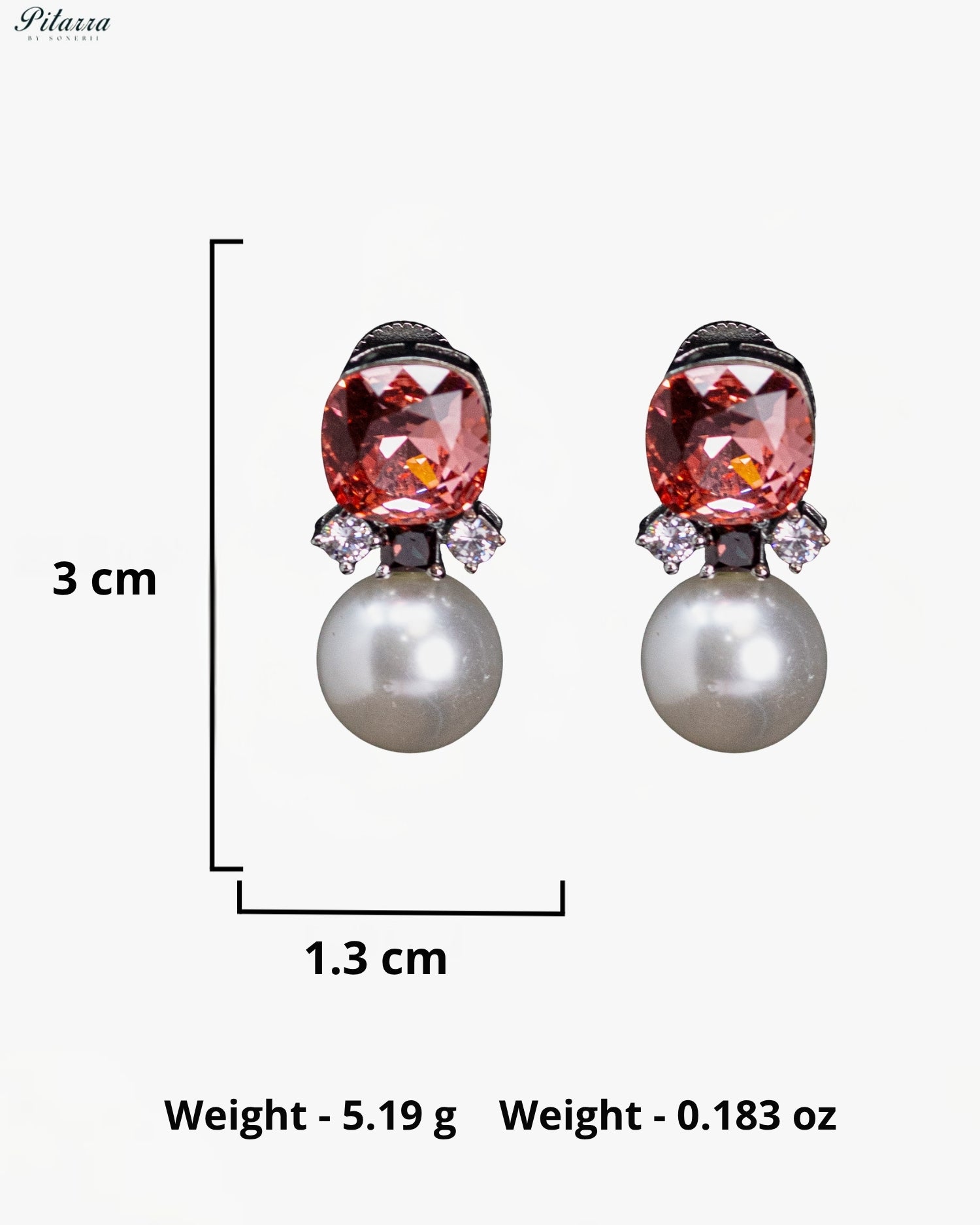 Rose Pearl Radiance Crystal Earrings