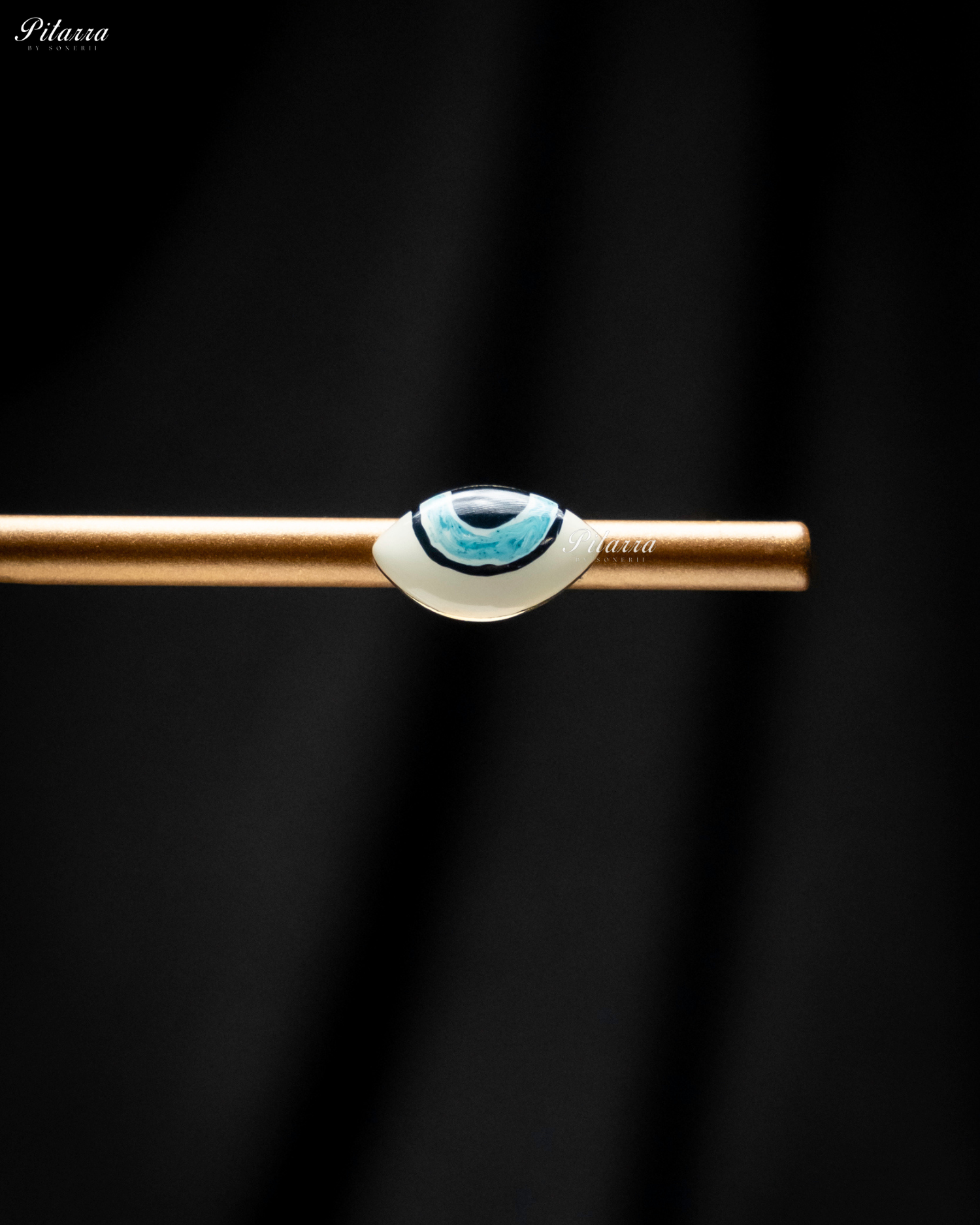 Blue Evil Eye Gold Chain 92.5 Silver Necklace Set