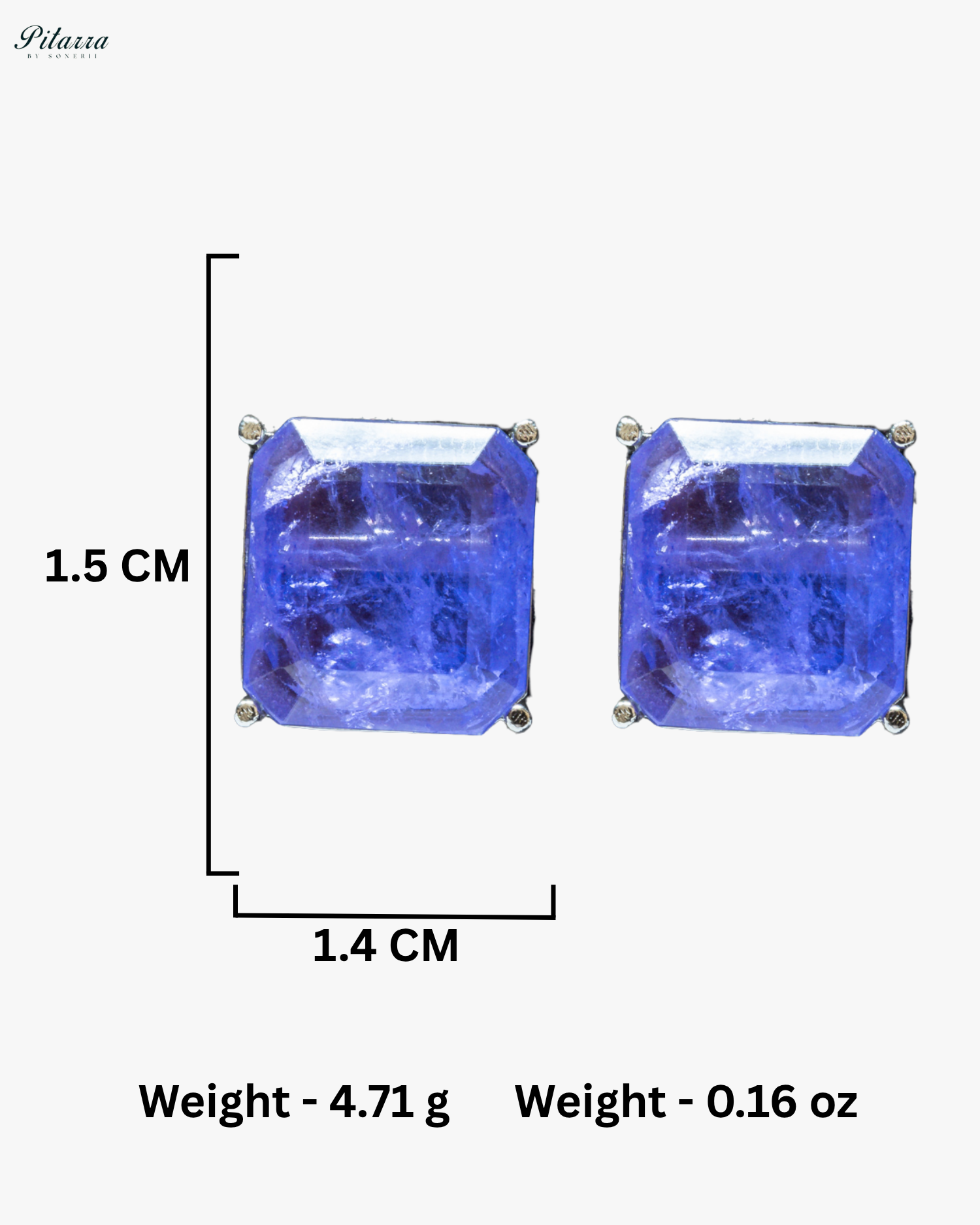 Periwinkle Square Doublet Necklace Set