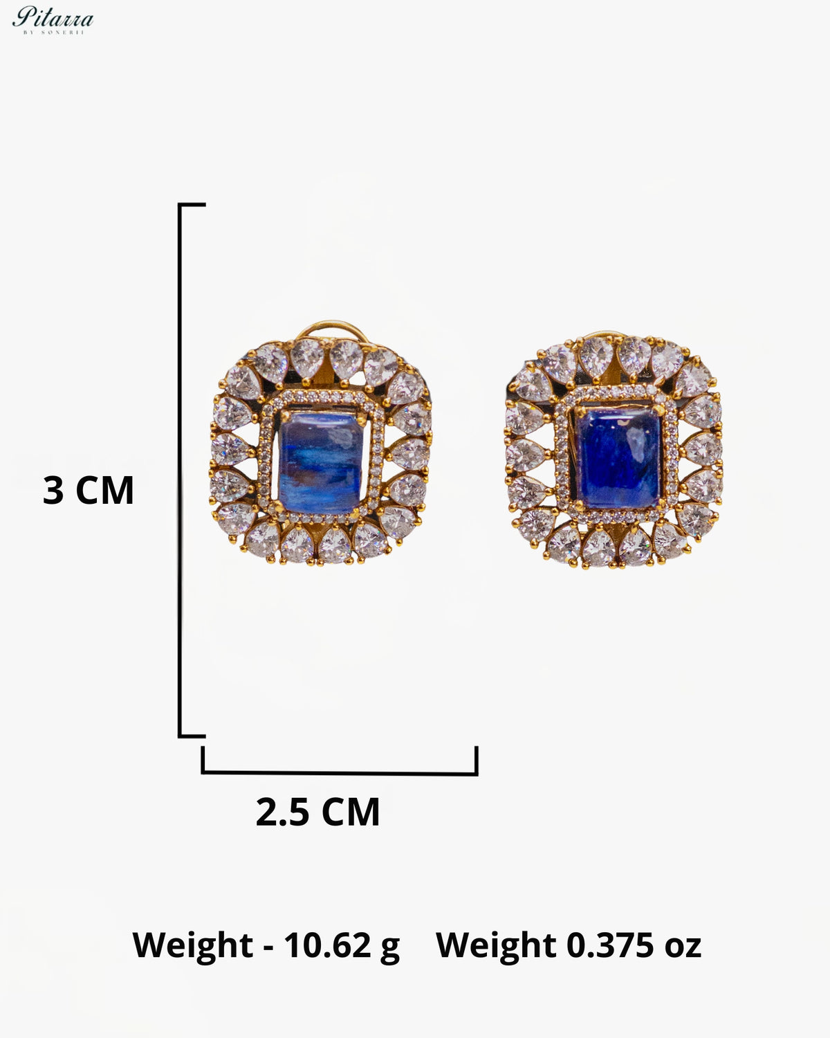 Royal Blue Stone Kundan Choker Set