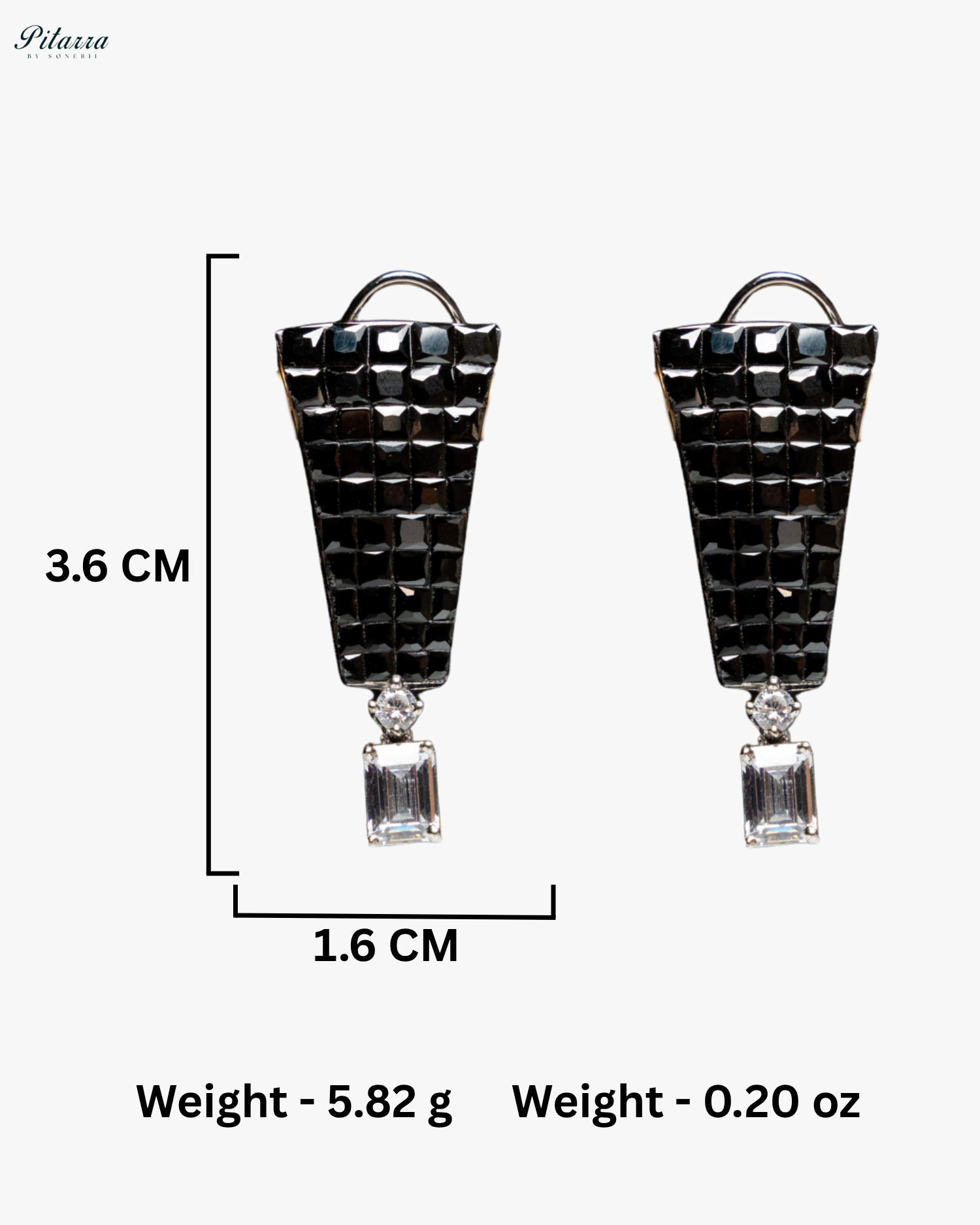 Black CZ Choker Set