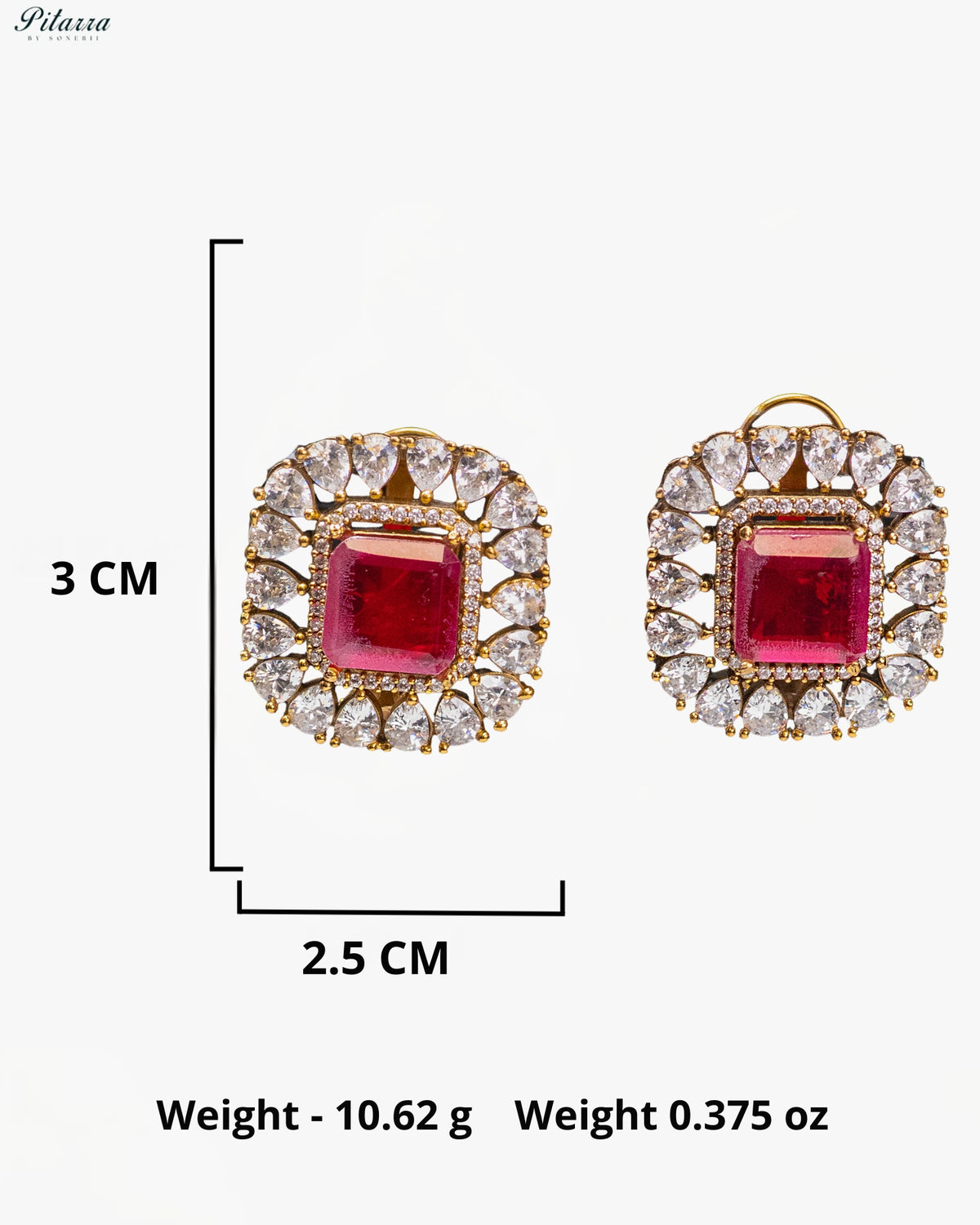Emerald Green & Ruby Red Stone Kundan Choker Set