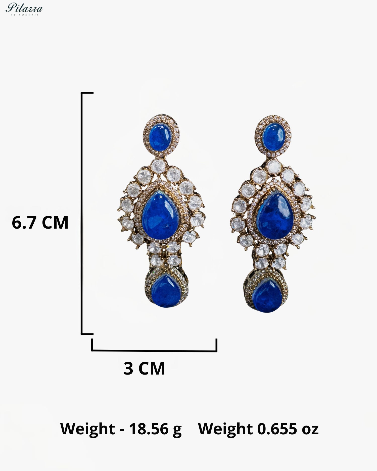 Green Teardrop Kundan Choker Set