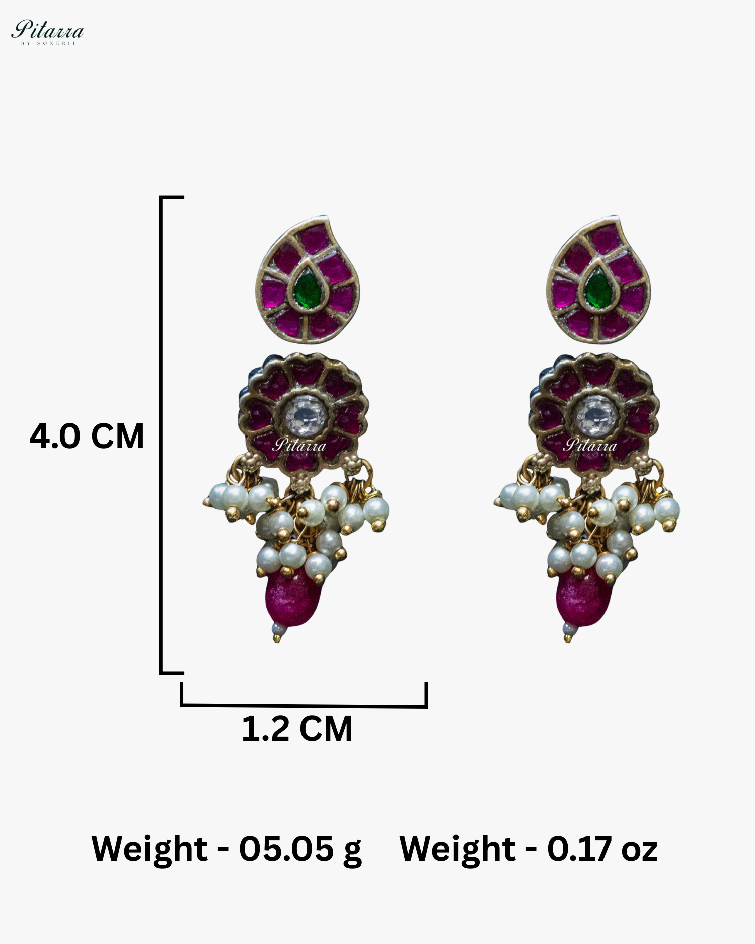 Beads Chain Dual Tone Elephant Motif Silver Look Alike Pendant Set