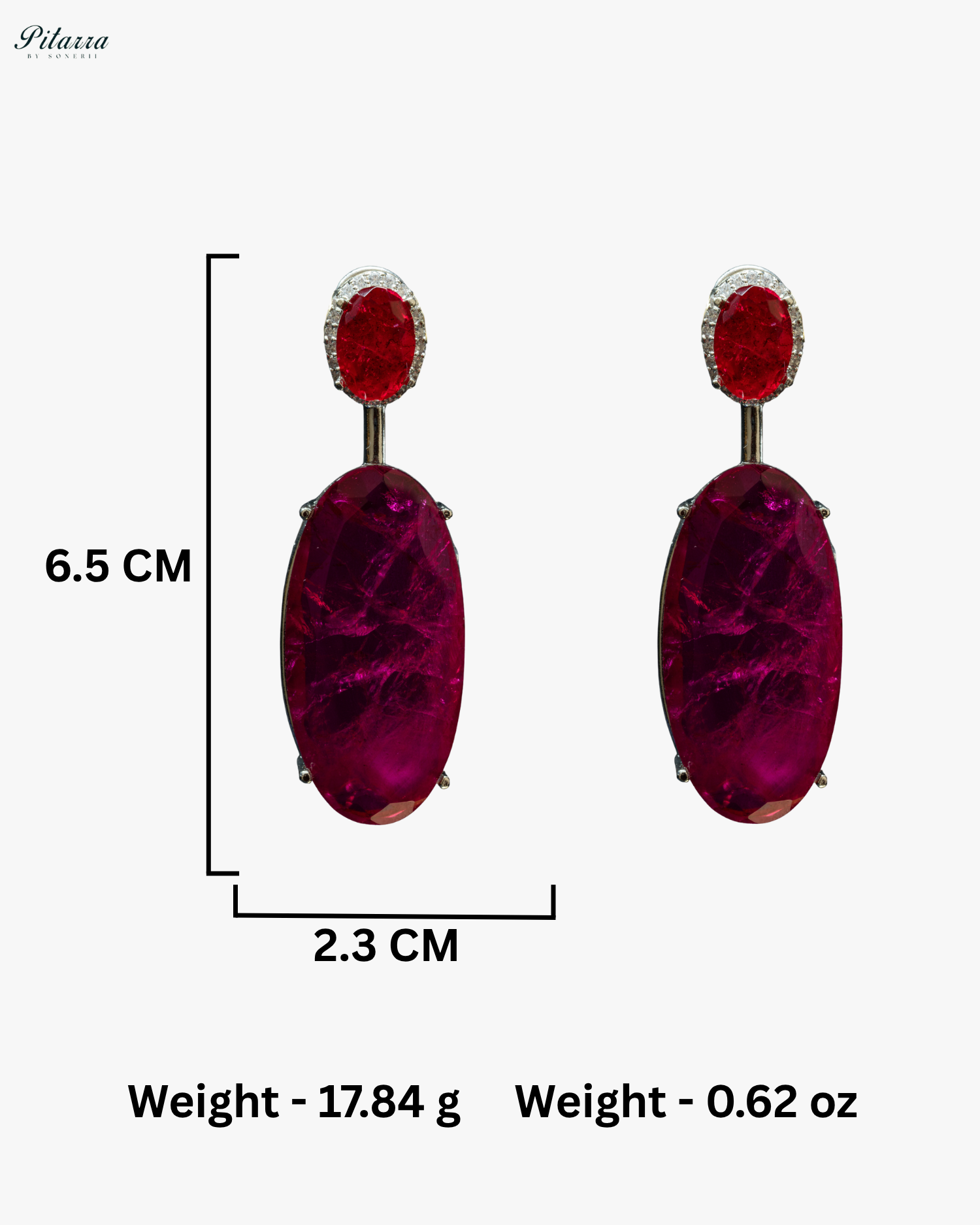 Red Doublet Dangler Earrings