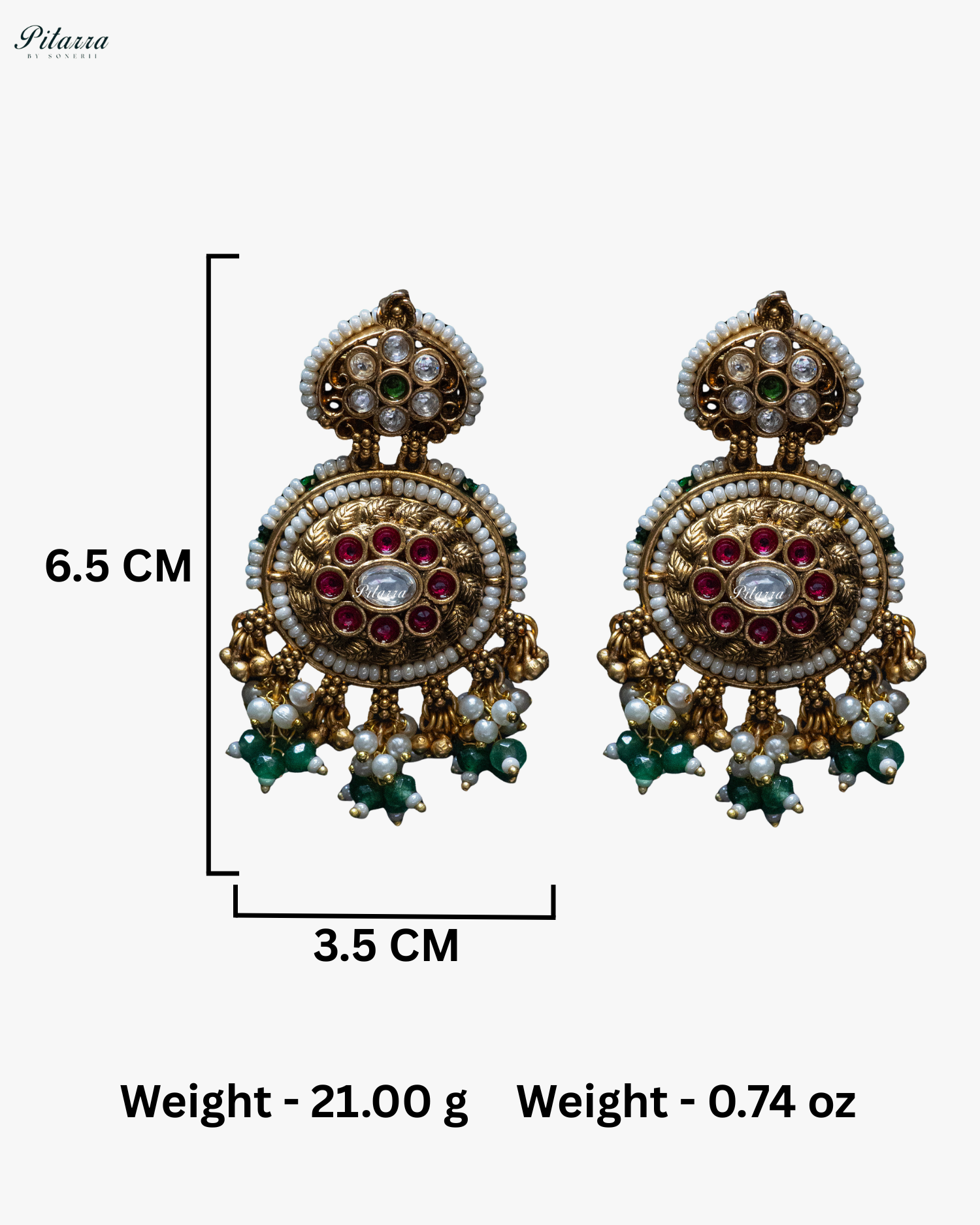 Multi Colored Beads Golden Long Pendant Set