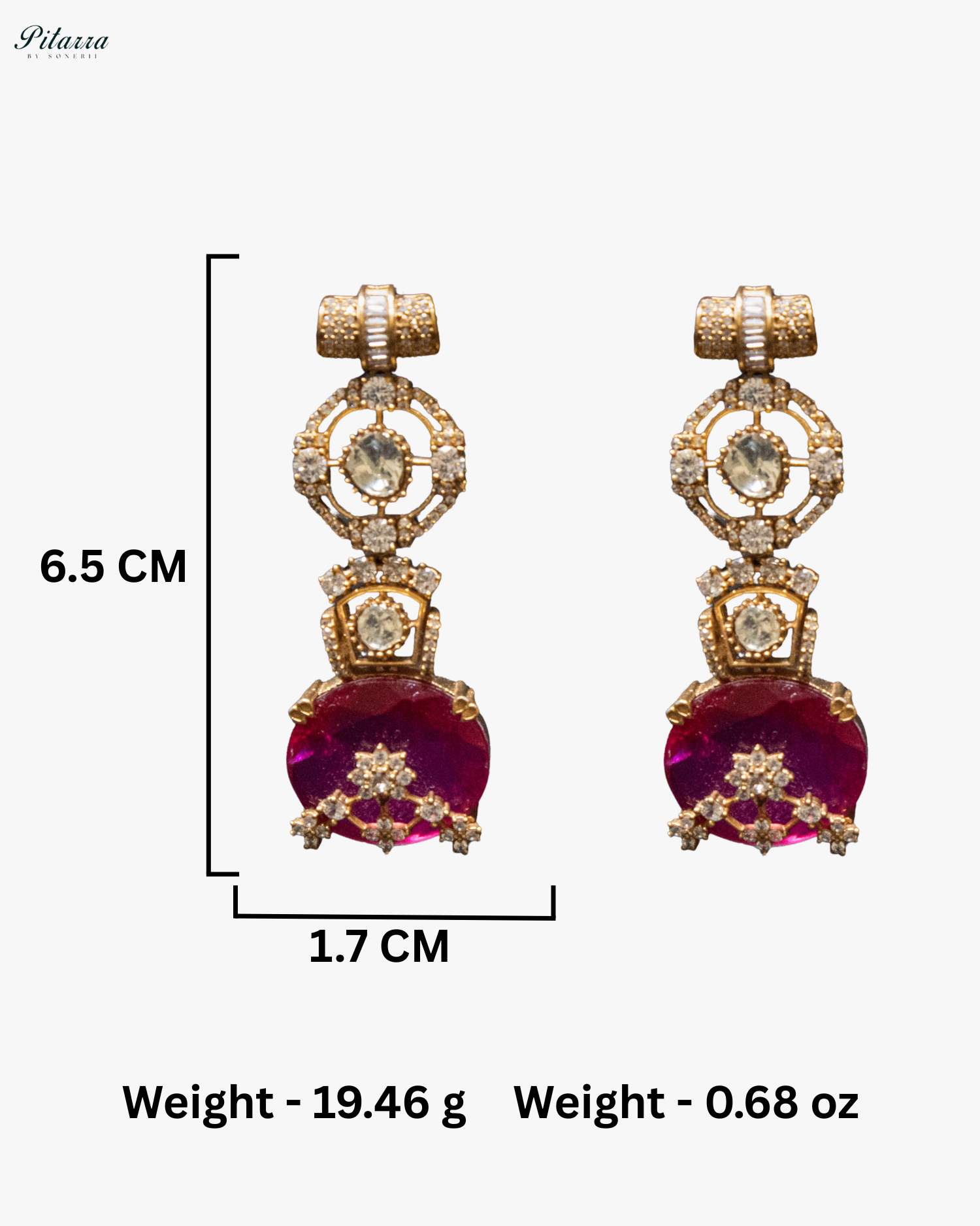 Pink Big Stone Victorian Polki Kundan Necklace Set