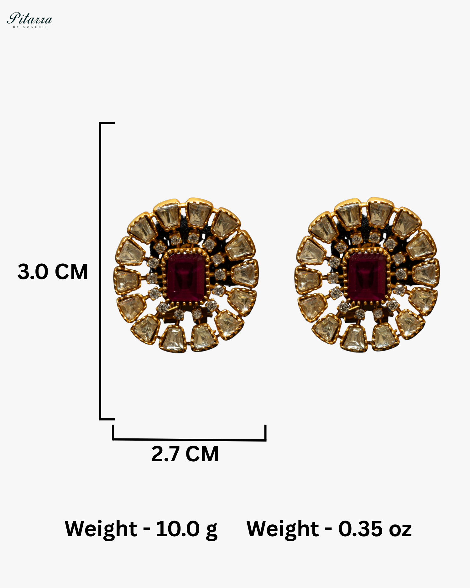 Majestic Ruby Red Traditional Kundan Choker Set
