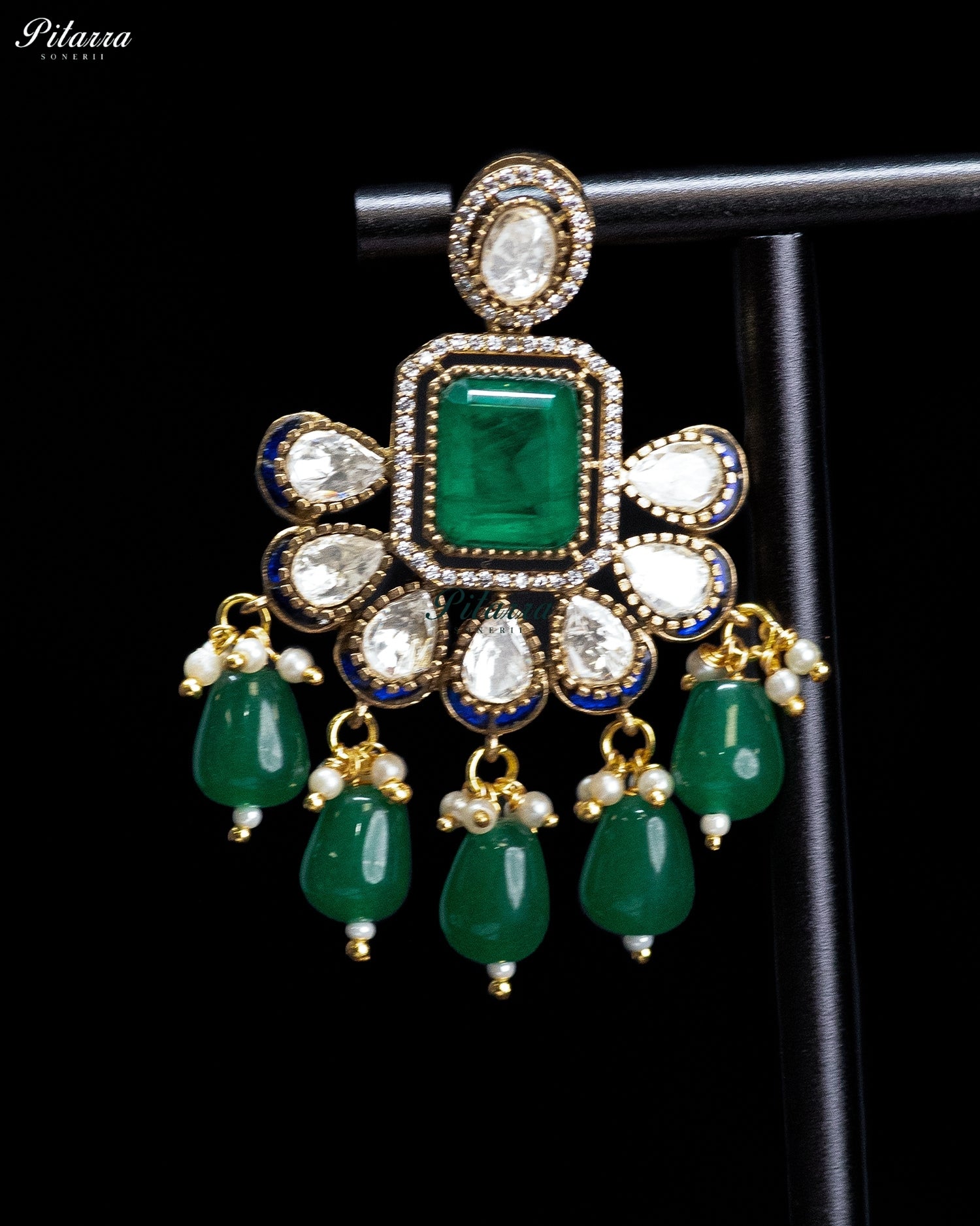 Emerald Royal Drop Necklace Set