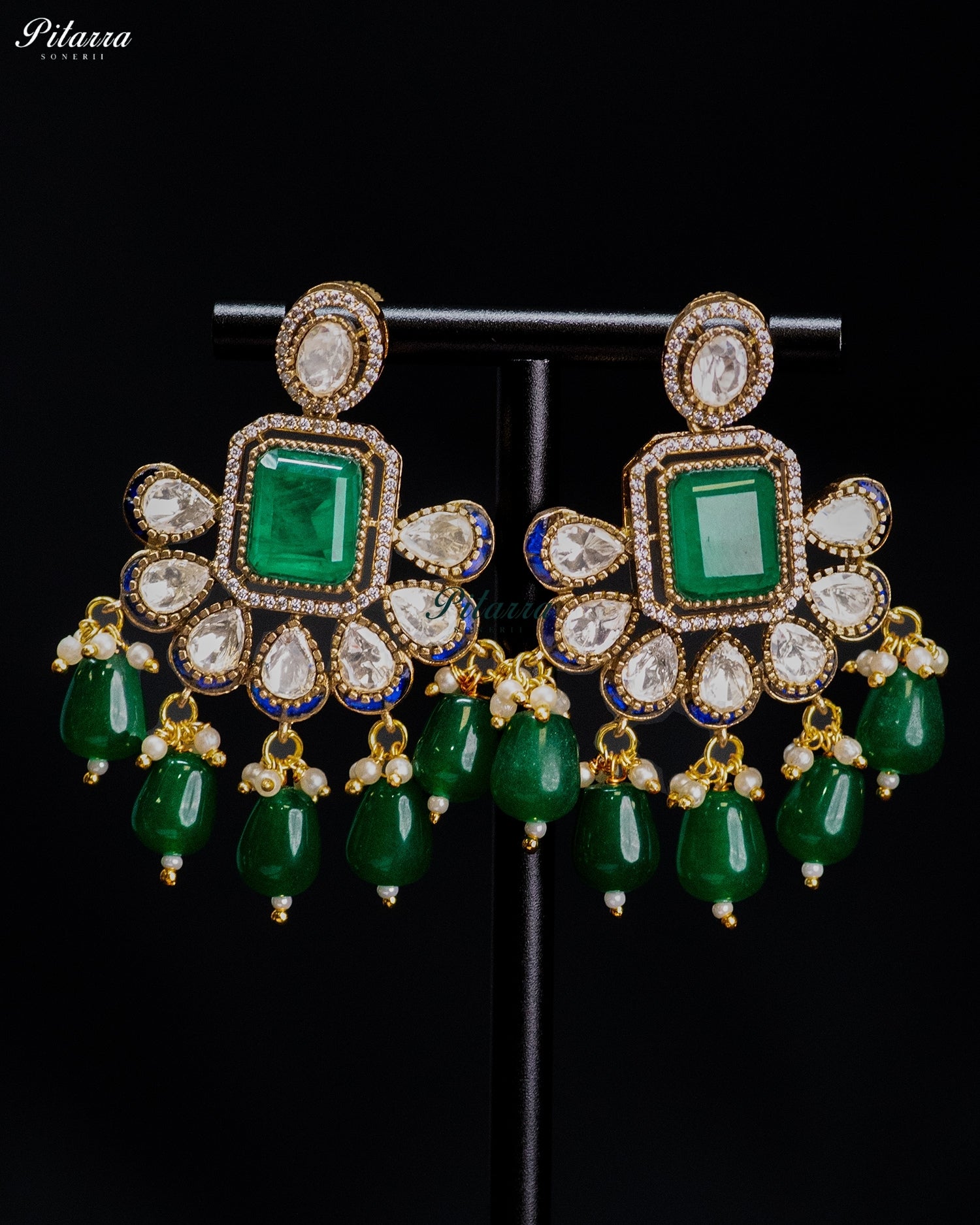 Emerald Royal Drop Necklace Set
