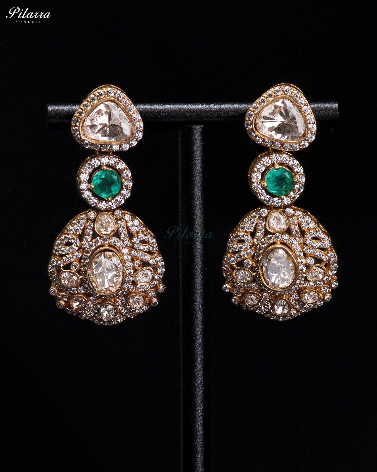 Emerald Heritage Kundan Necklace Set