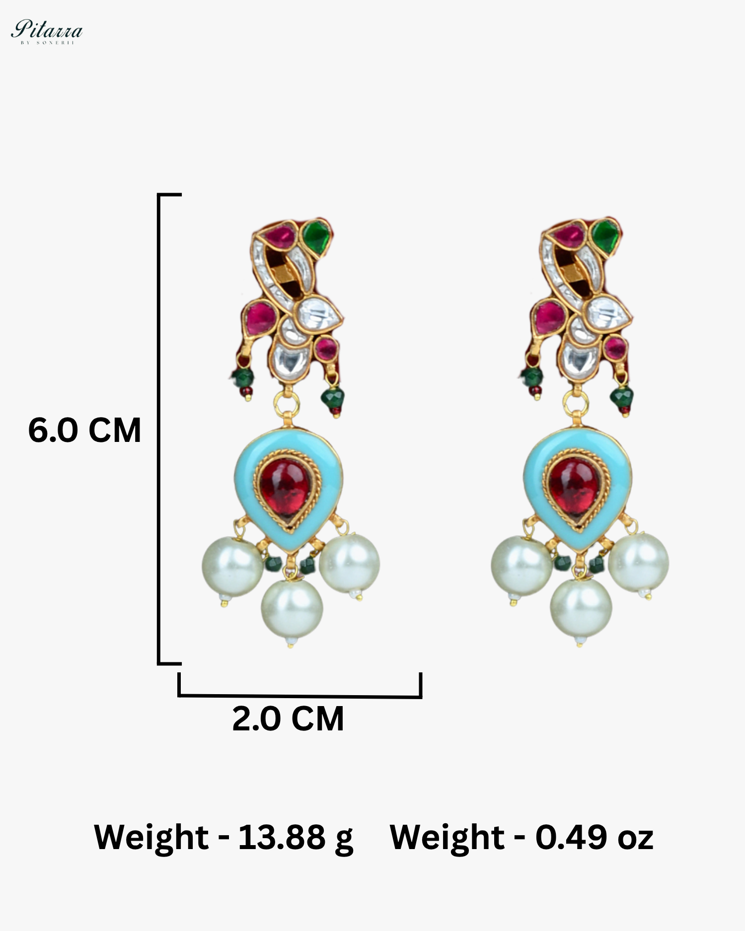 Gold Plated Multicolor Stone Kundan Choker Set
