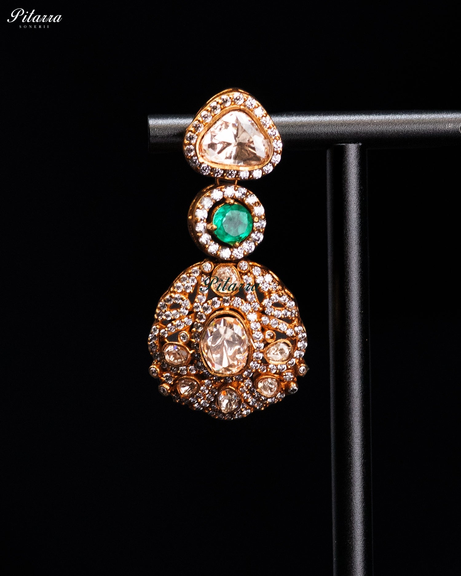 Emerald Heritage Kundan Necklace Set