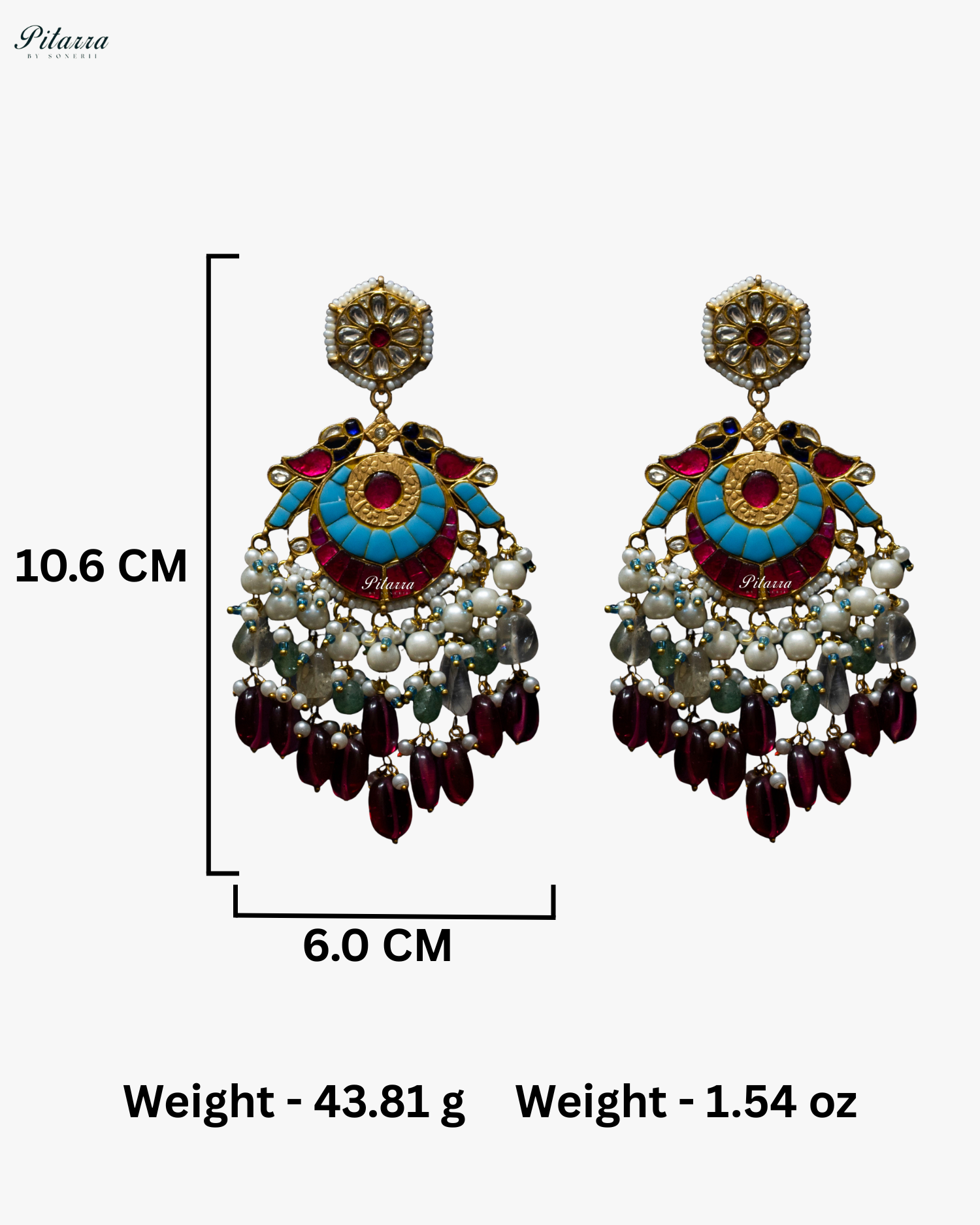 Multicolor Bird Pink Pearls Kundan Dangle Earrings