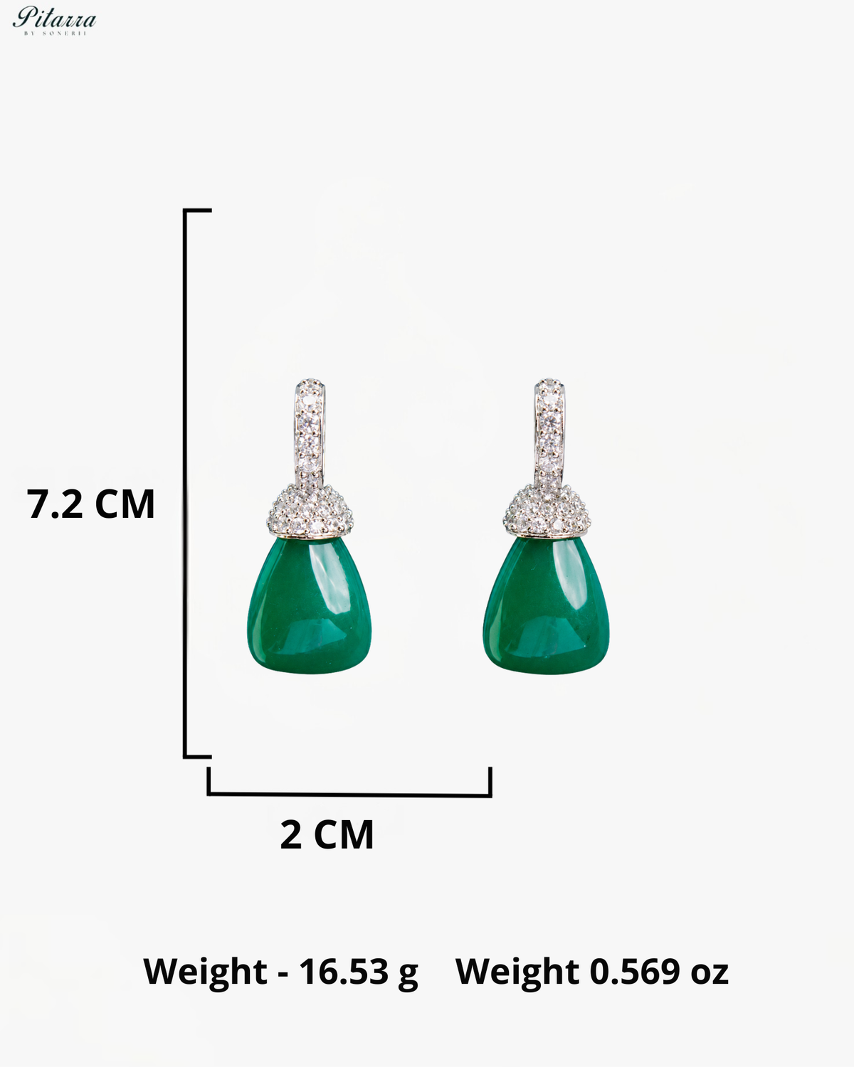 Dark Green Crystal Beaded Necklace Set with Earrings