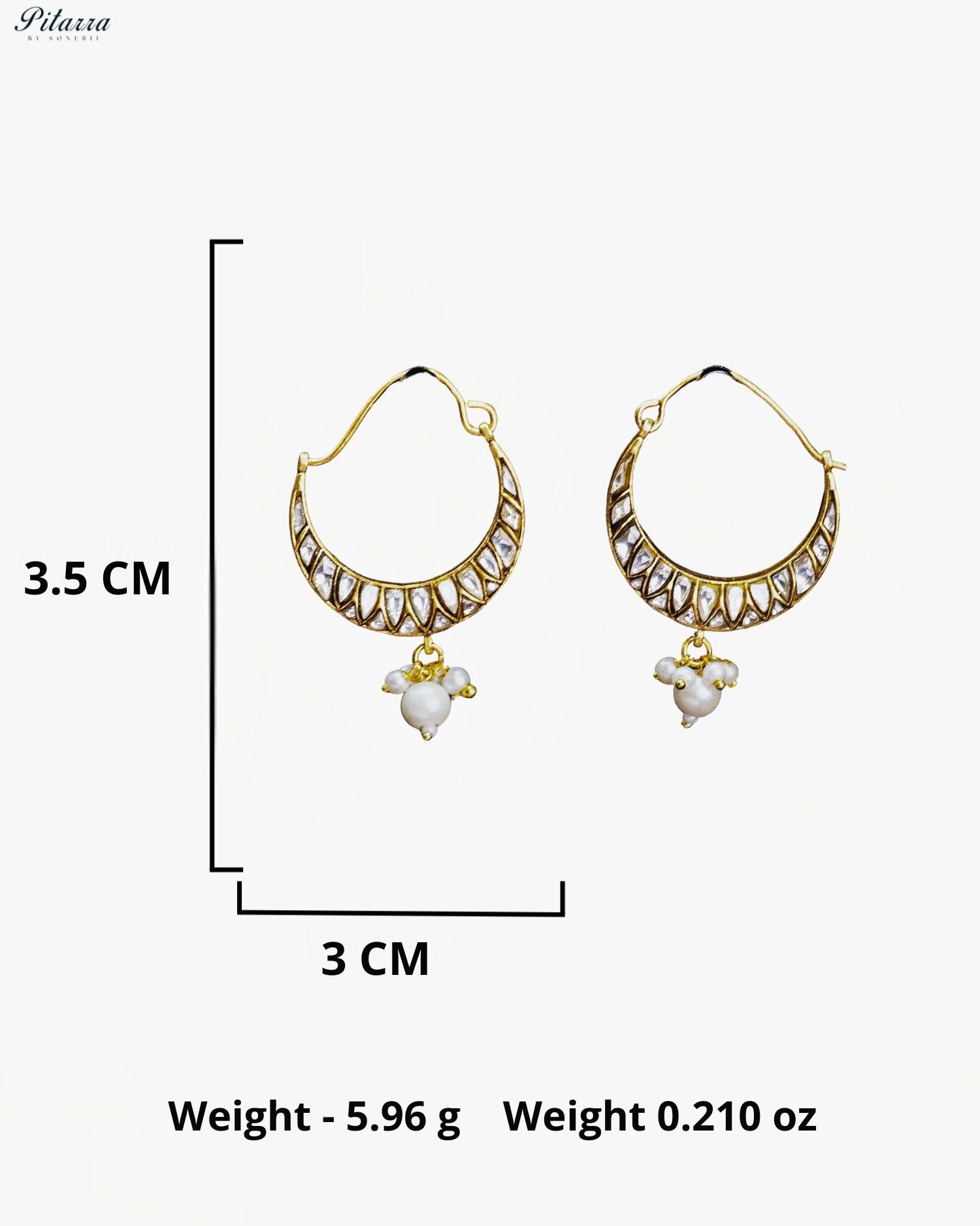Royal Crescent Kundan Pearl Necklace Set