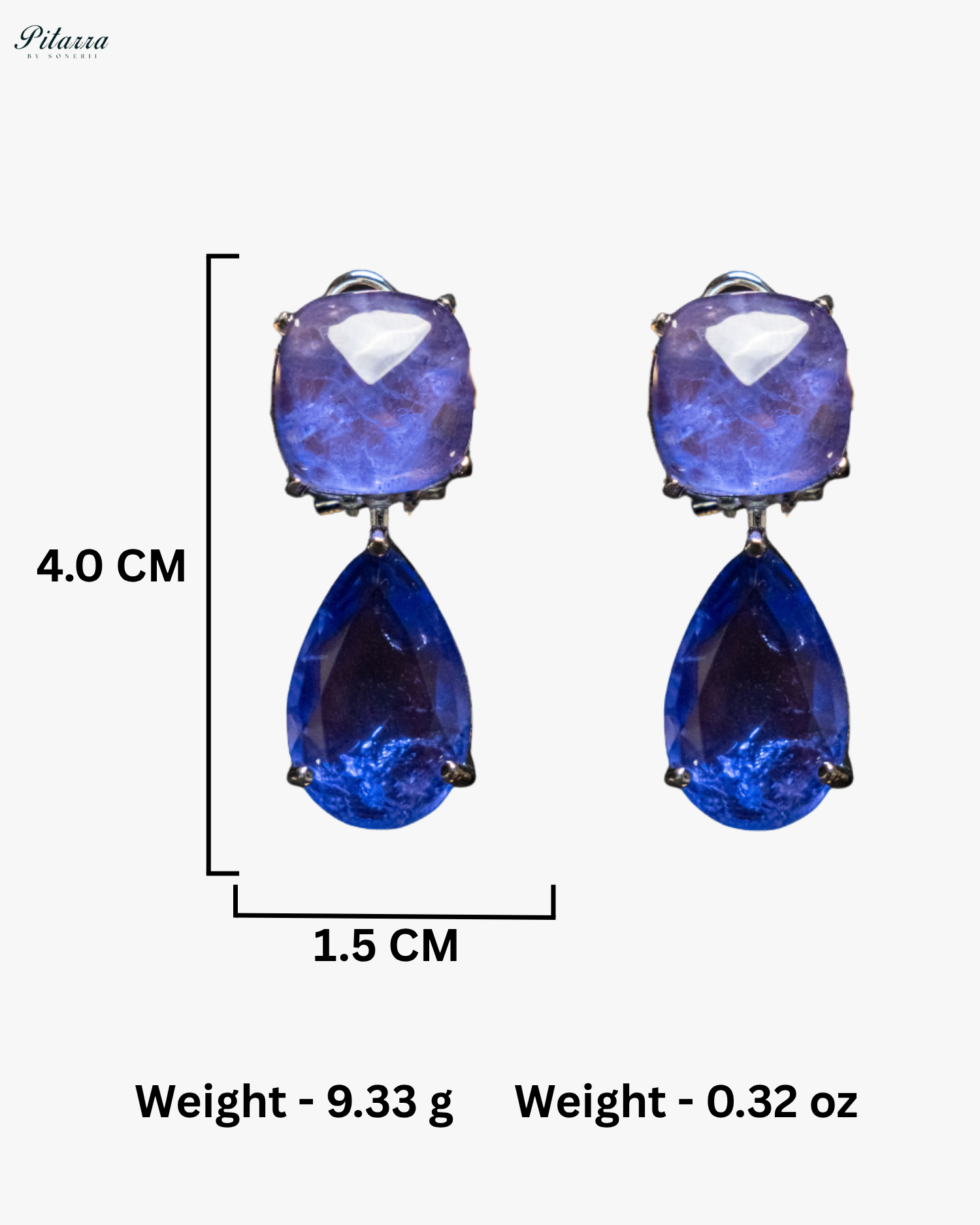 Pitarra Blue Crystal Necklace Set