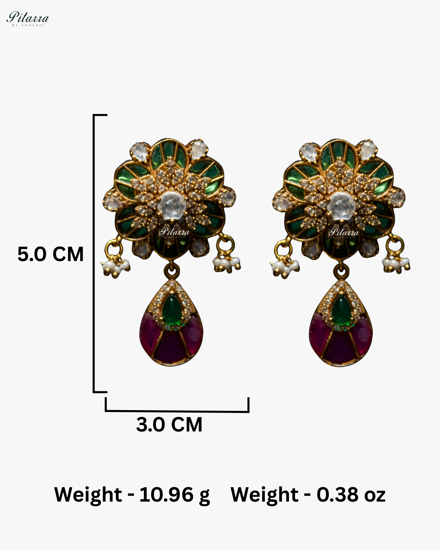 Emerald Pink Luxury Meenakari Polki choker Necklace Set