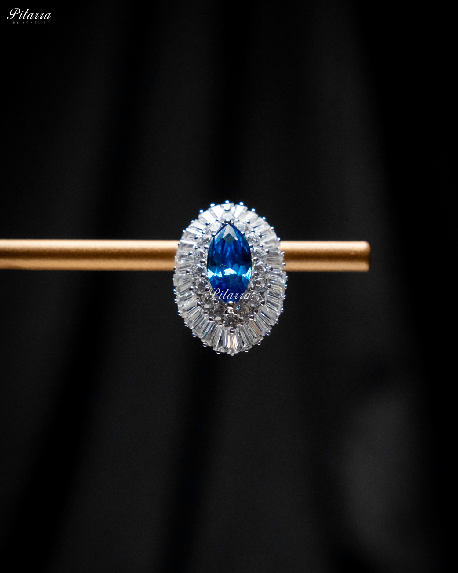 Pitarra Blue Doublet 92.5 Silver Stud Earrings