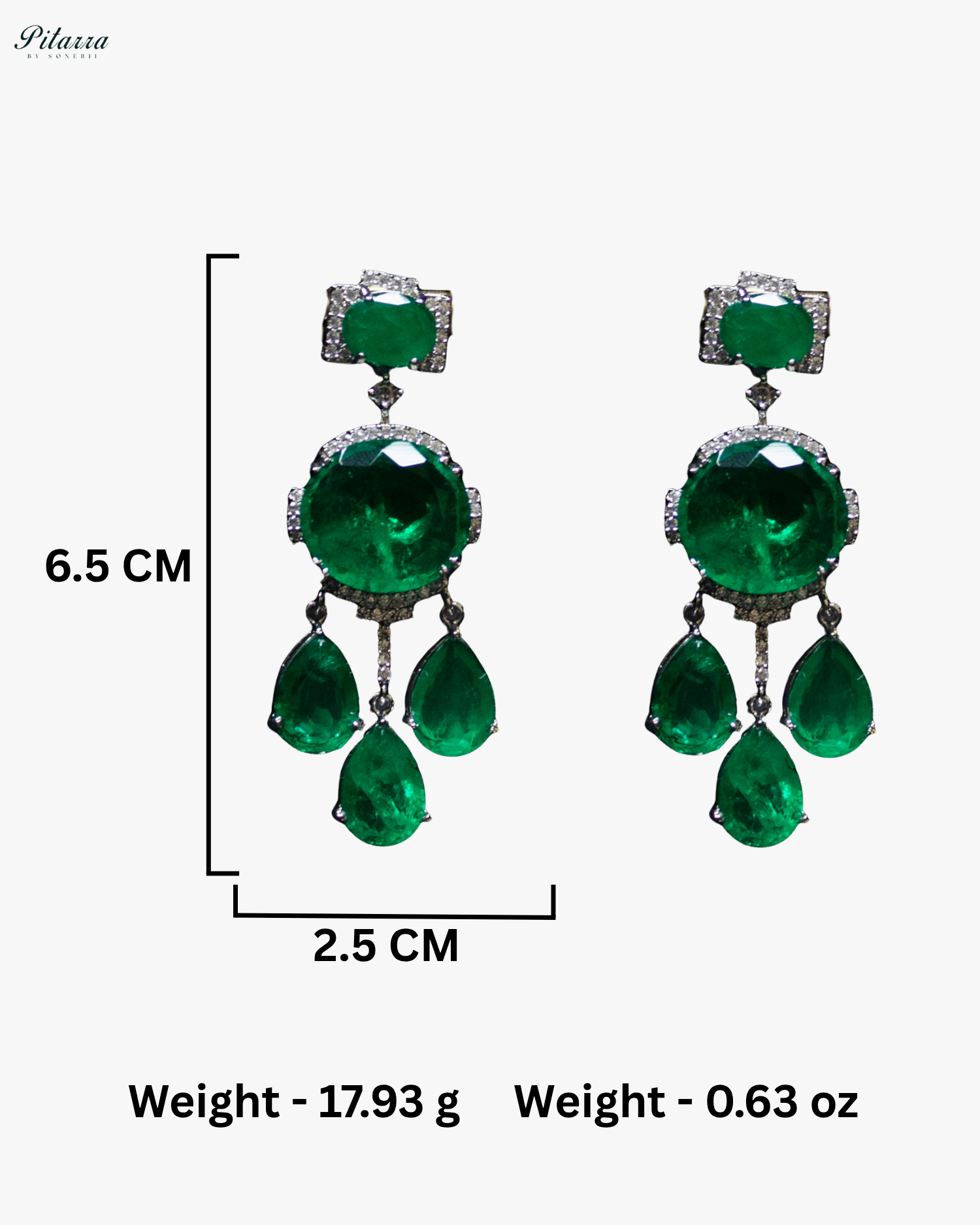 Emerald Imperial Cubic Zirconia Necklace Set