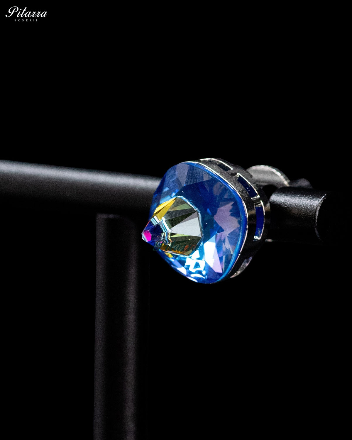 Blue Crystal Stud Earrings