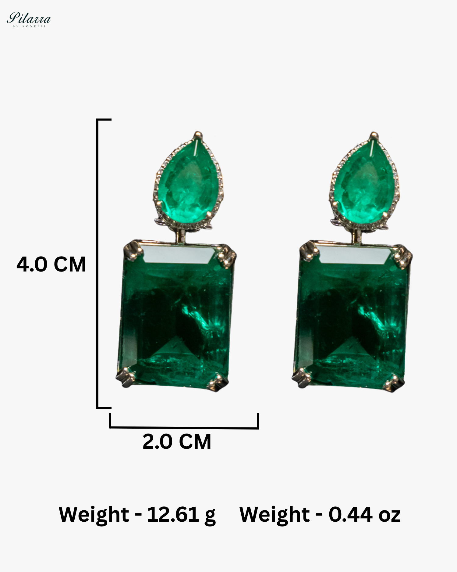 Green Stone Zirconia Necklace Set