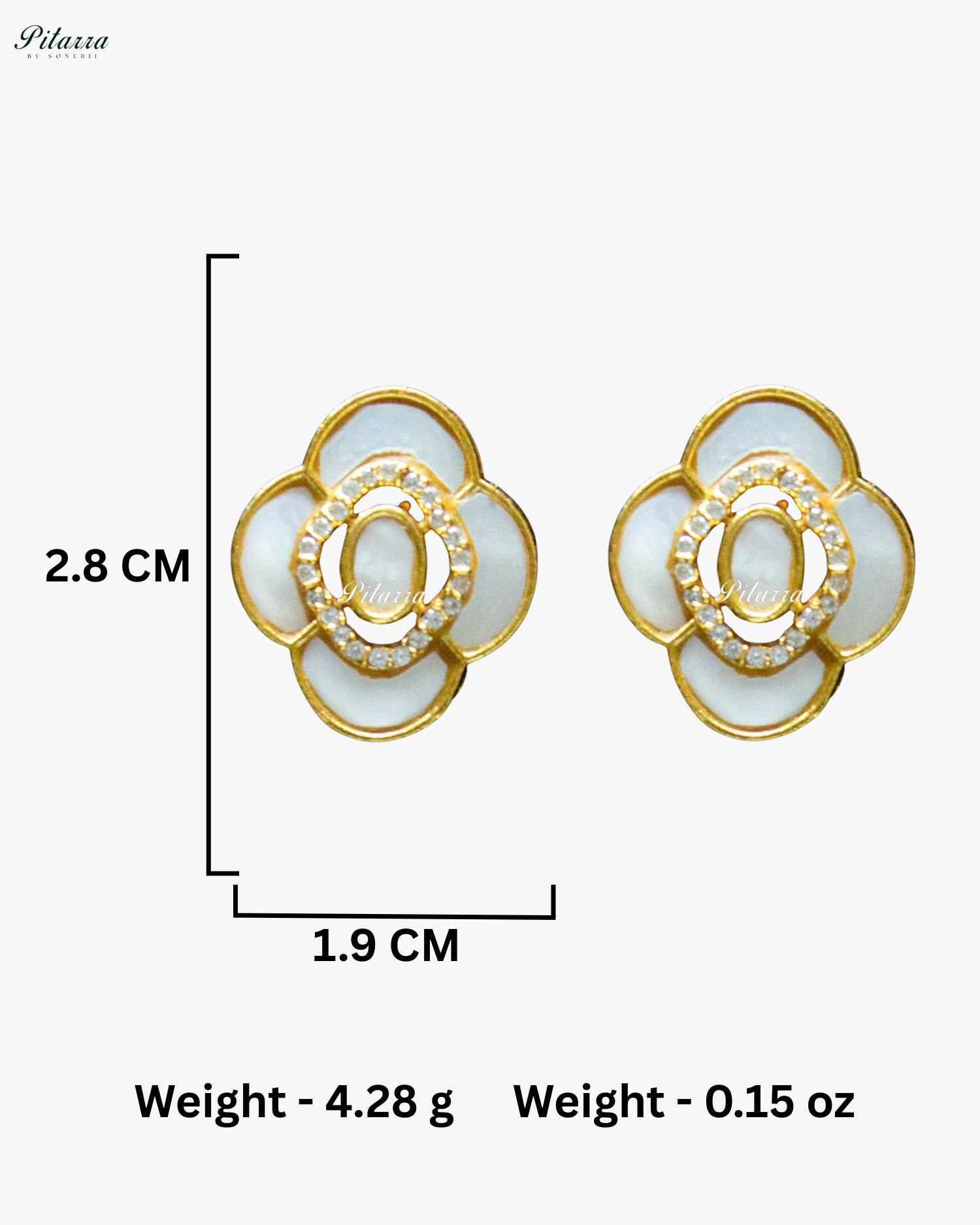 White Flora Shape Kundan Choker Set