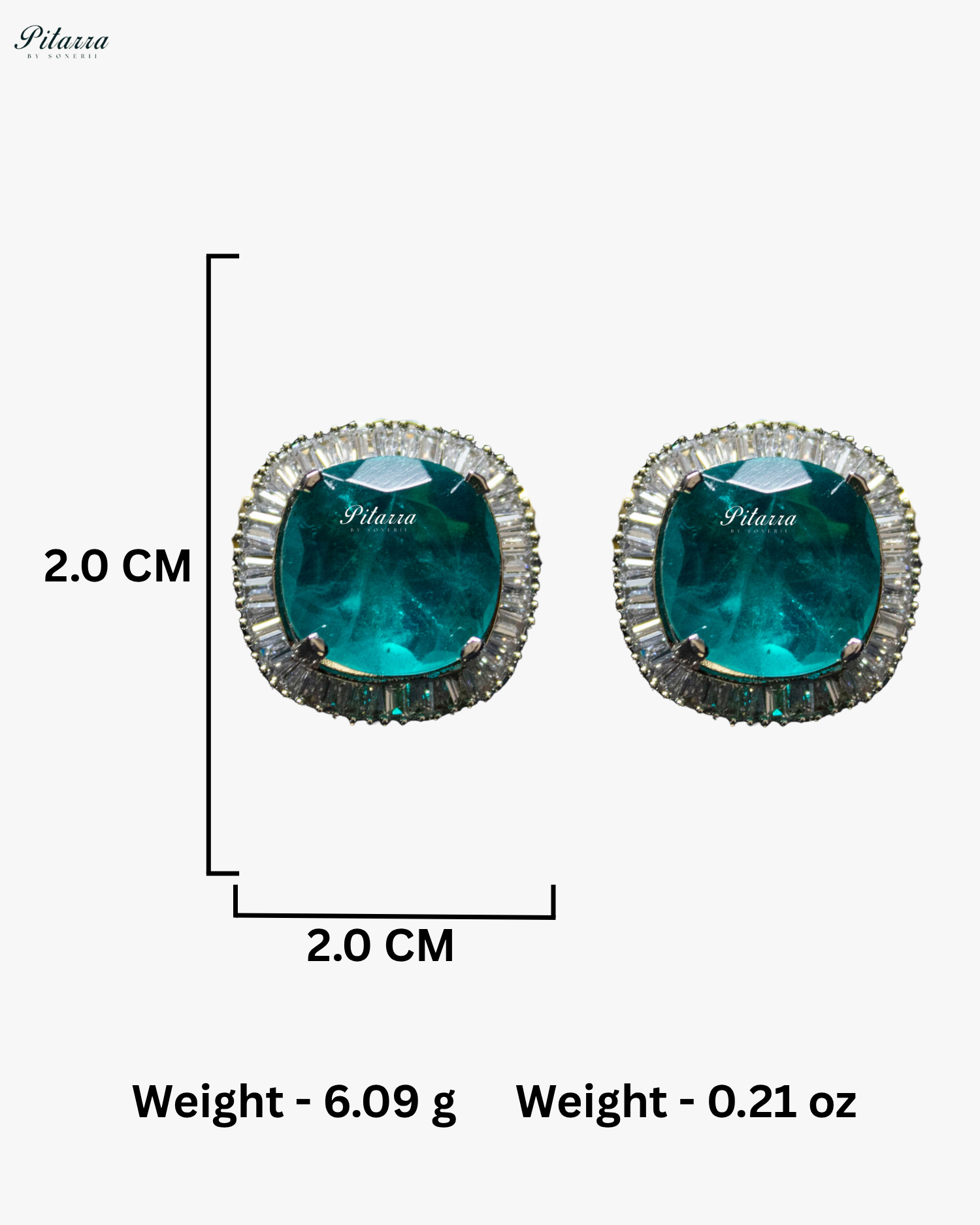 Aqua Stone Silver CZ Choker Necklace Set
