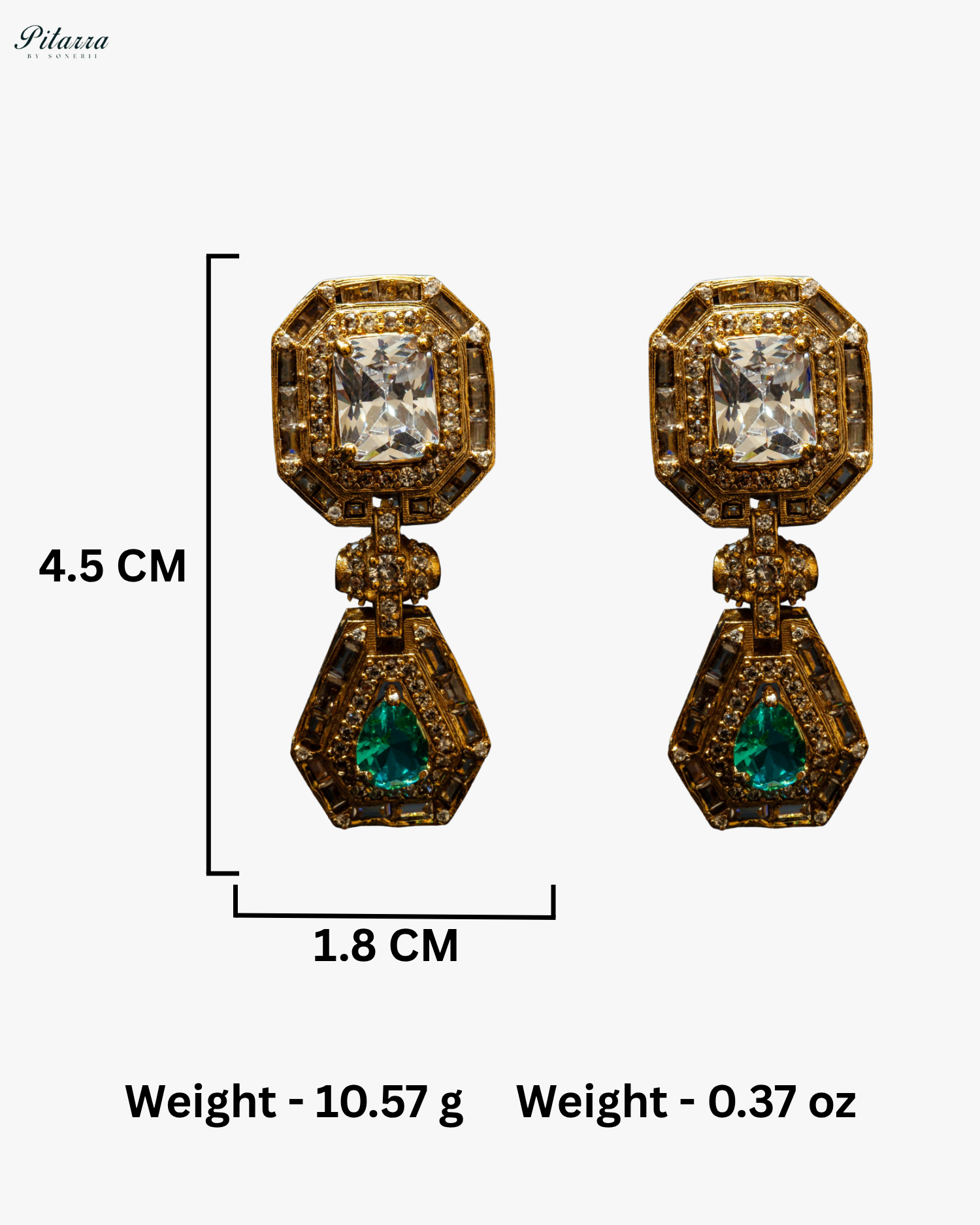 Teal Stone Victorian Kundan Necklace Set
