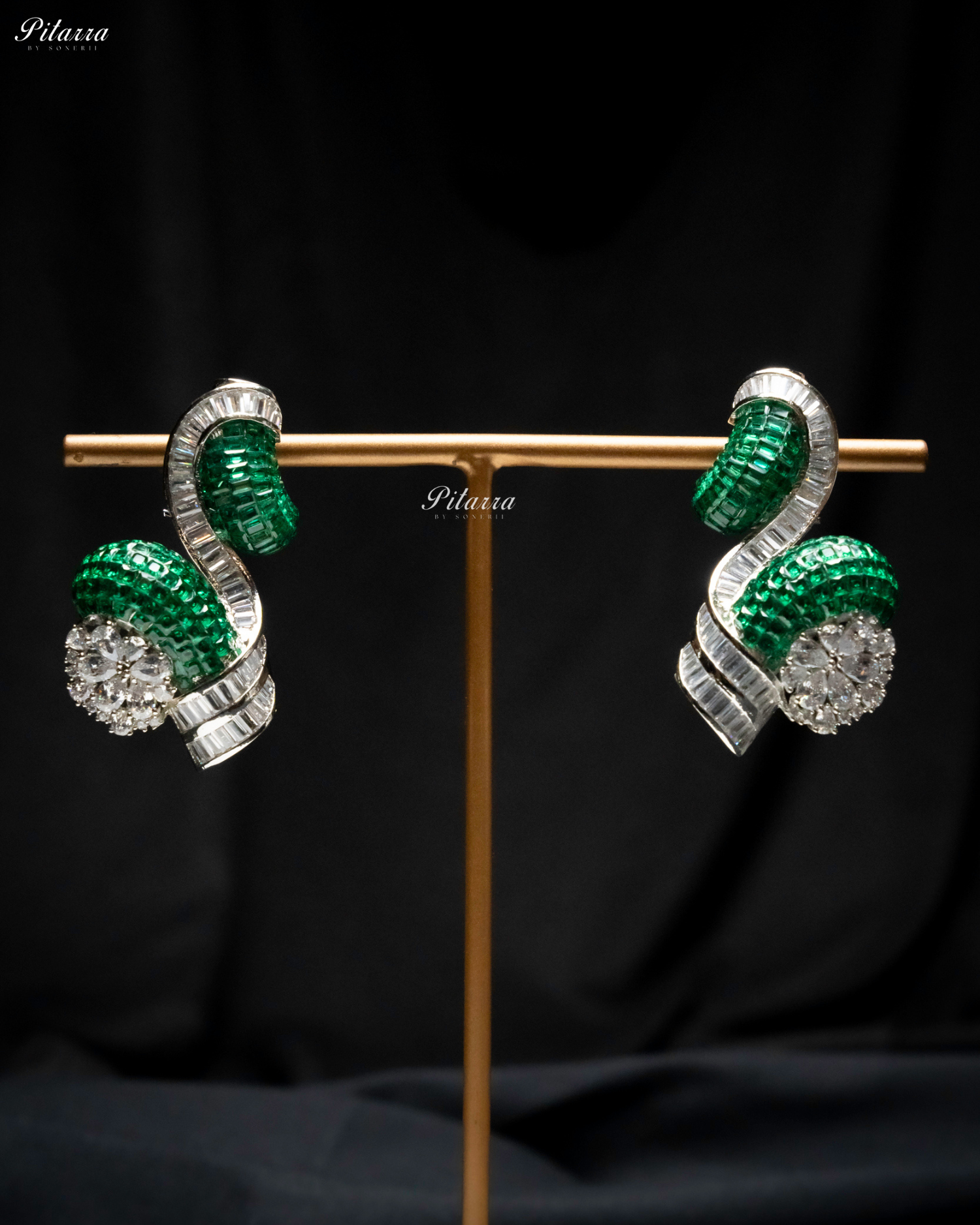 Green Unique Style Pitarra Crystal Choker Set
