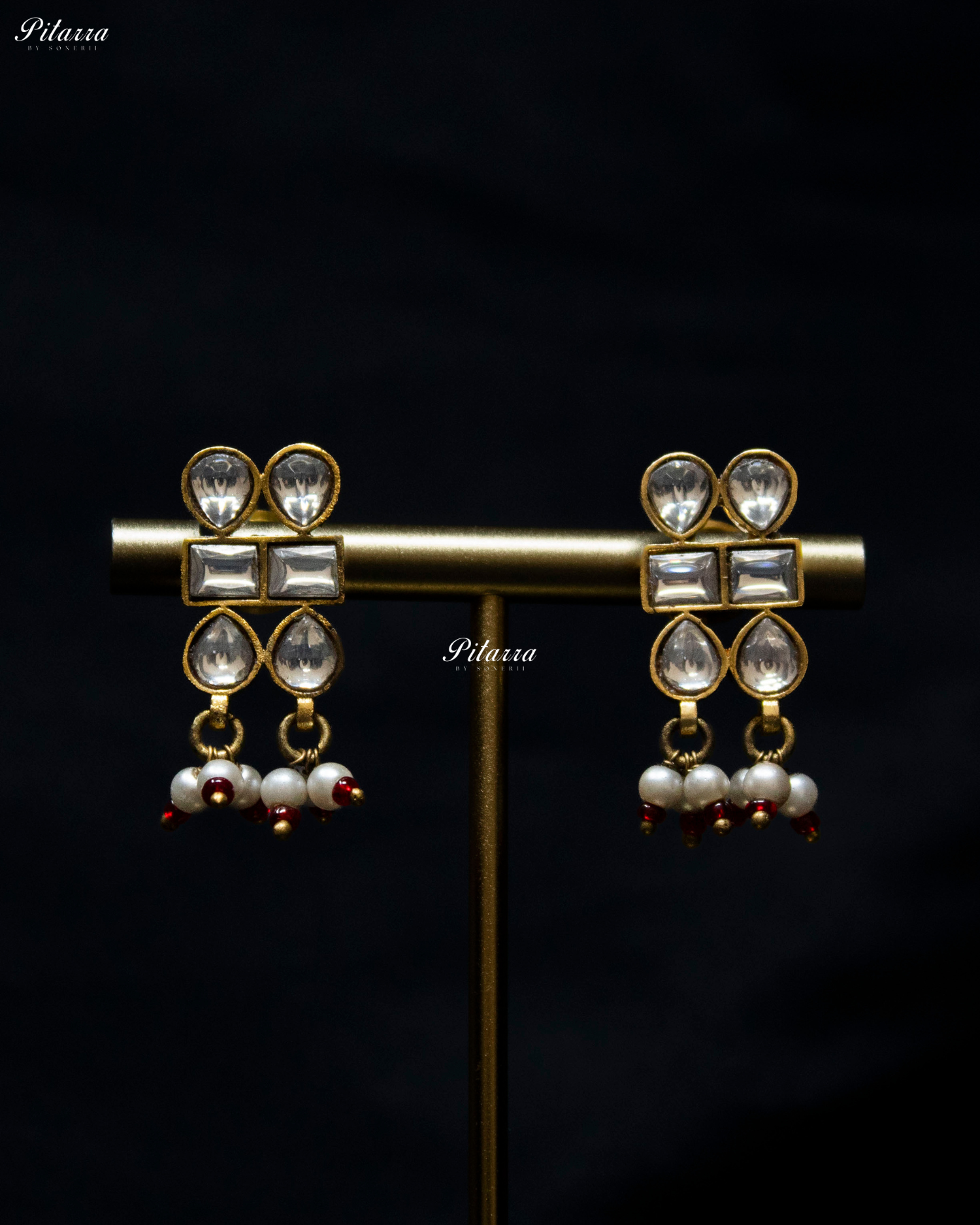 Pink Leaf Polki Kundan Choker Set