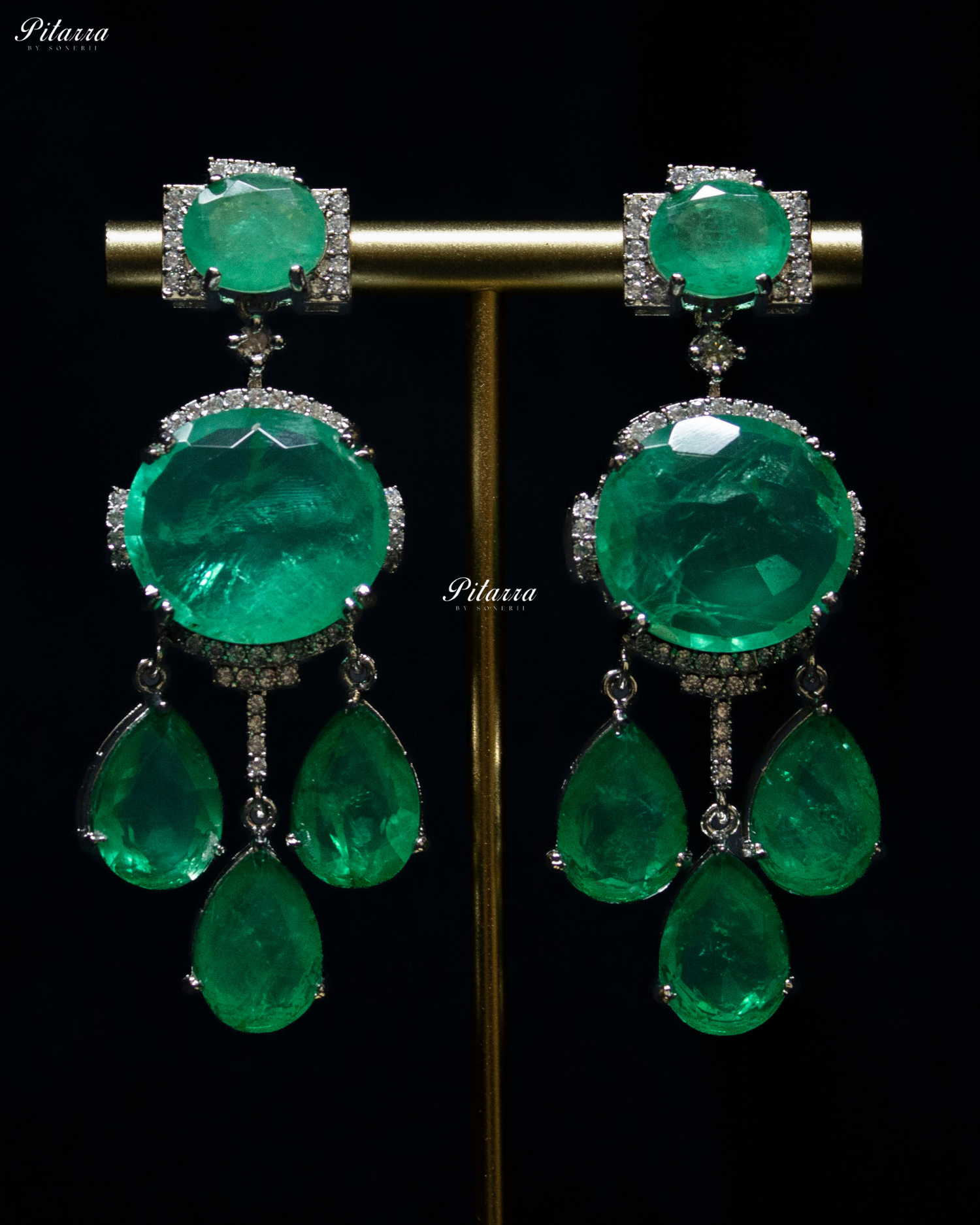 Mint Green Imperial Cubic Zirconia Necklace Set