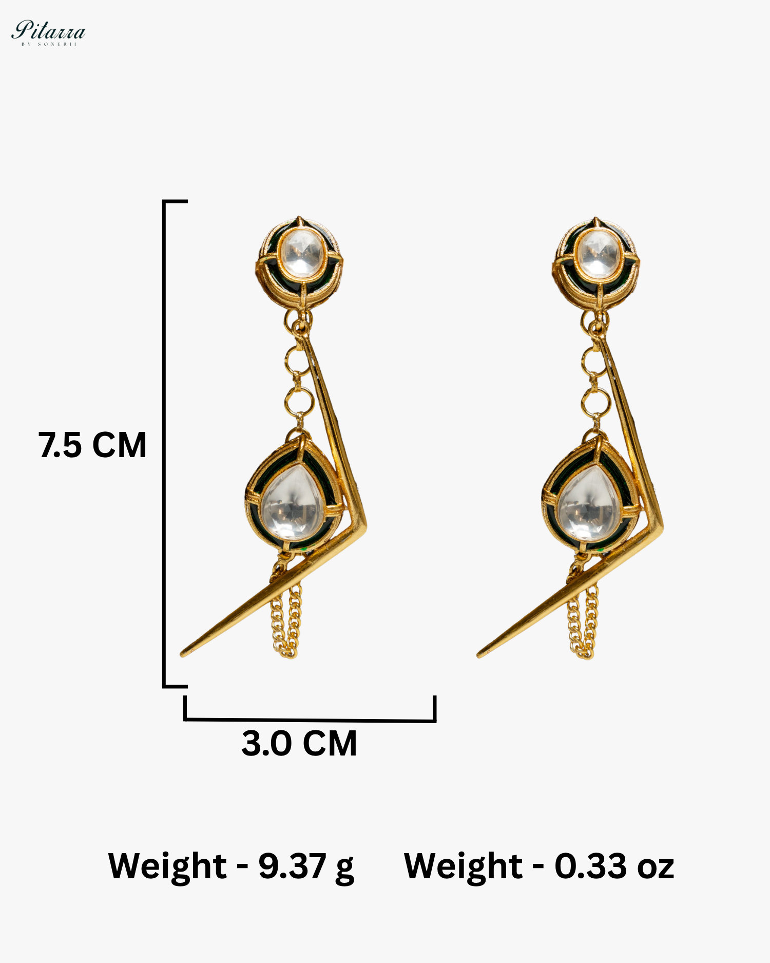 Stylish Long Hanging Golden Drop Earring