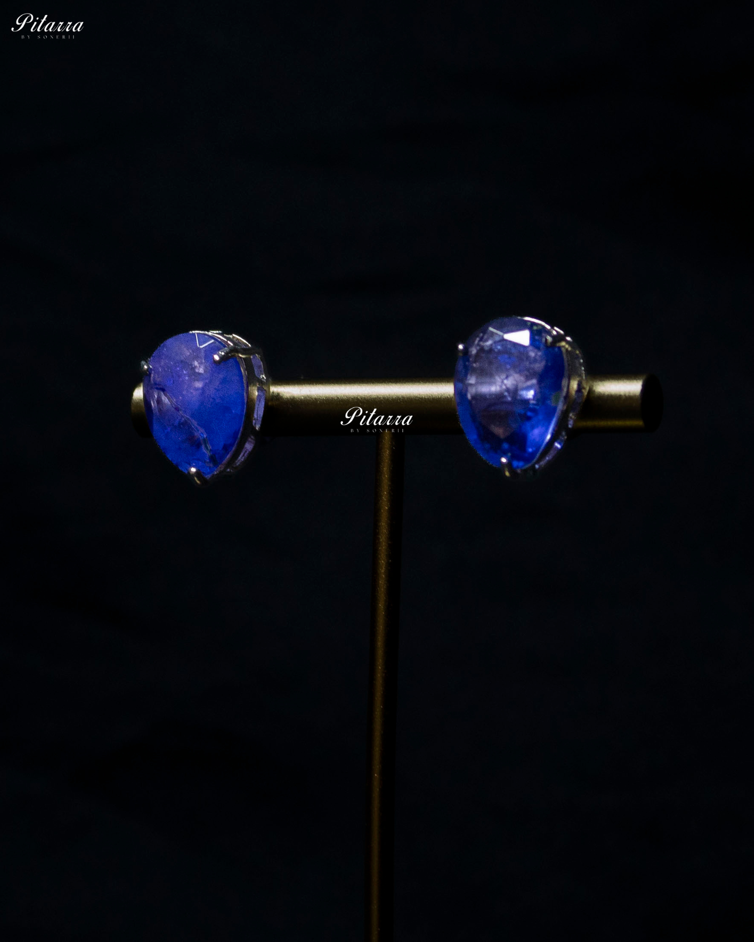 Blue Stone CZ Crystal Choker Set