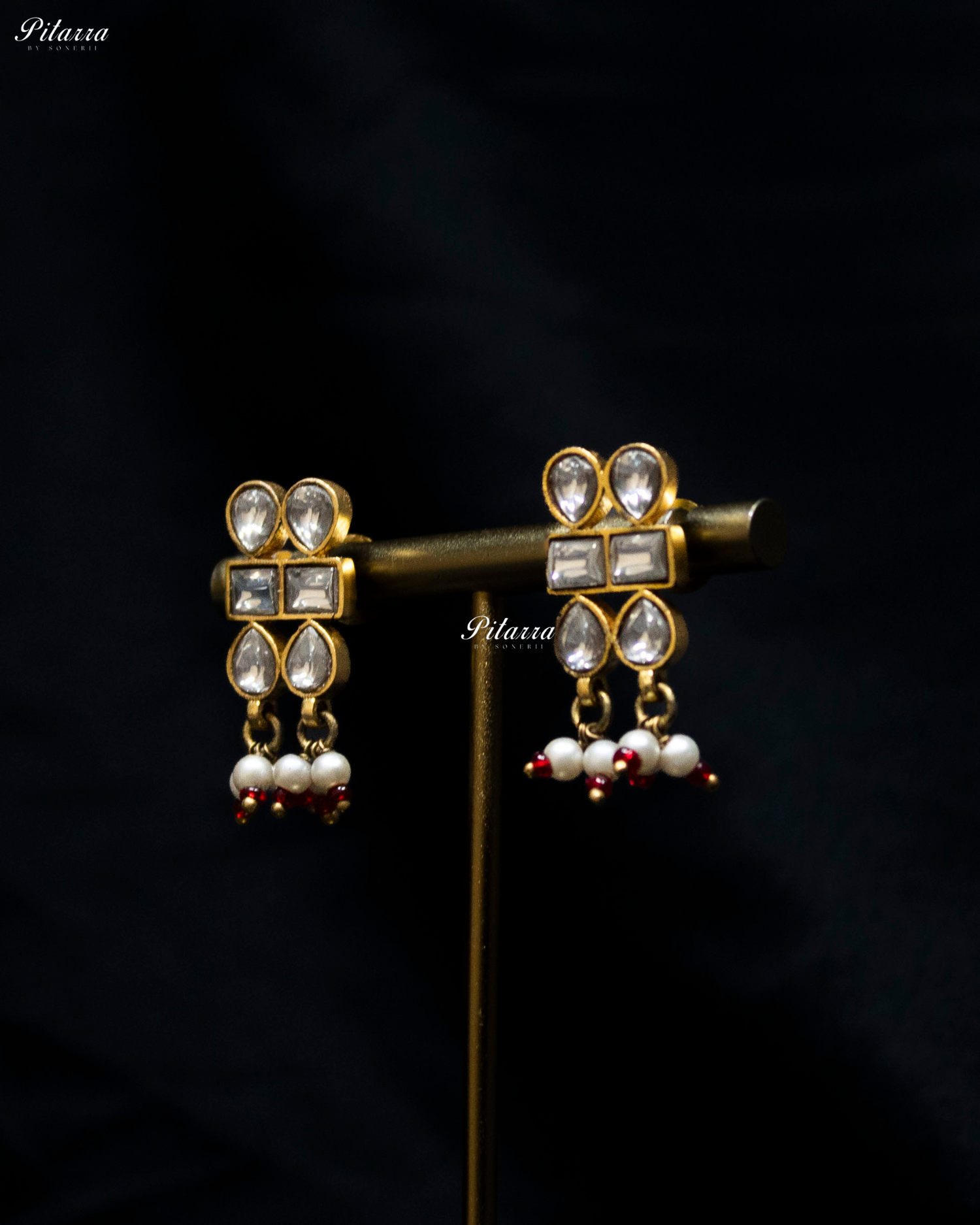 Pink Leaf Polki Kundan Choker Set