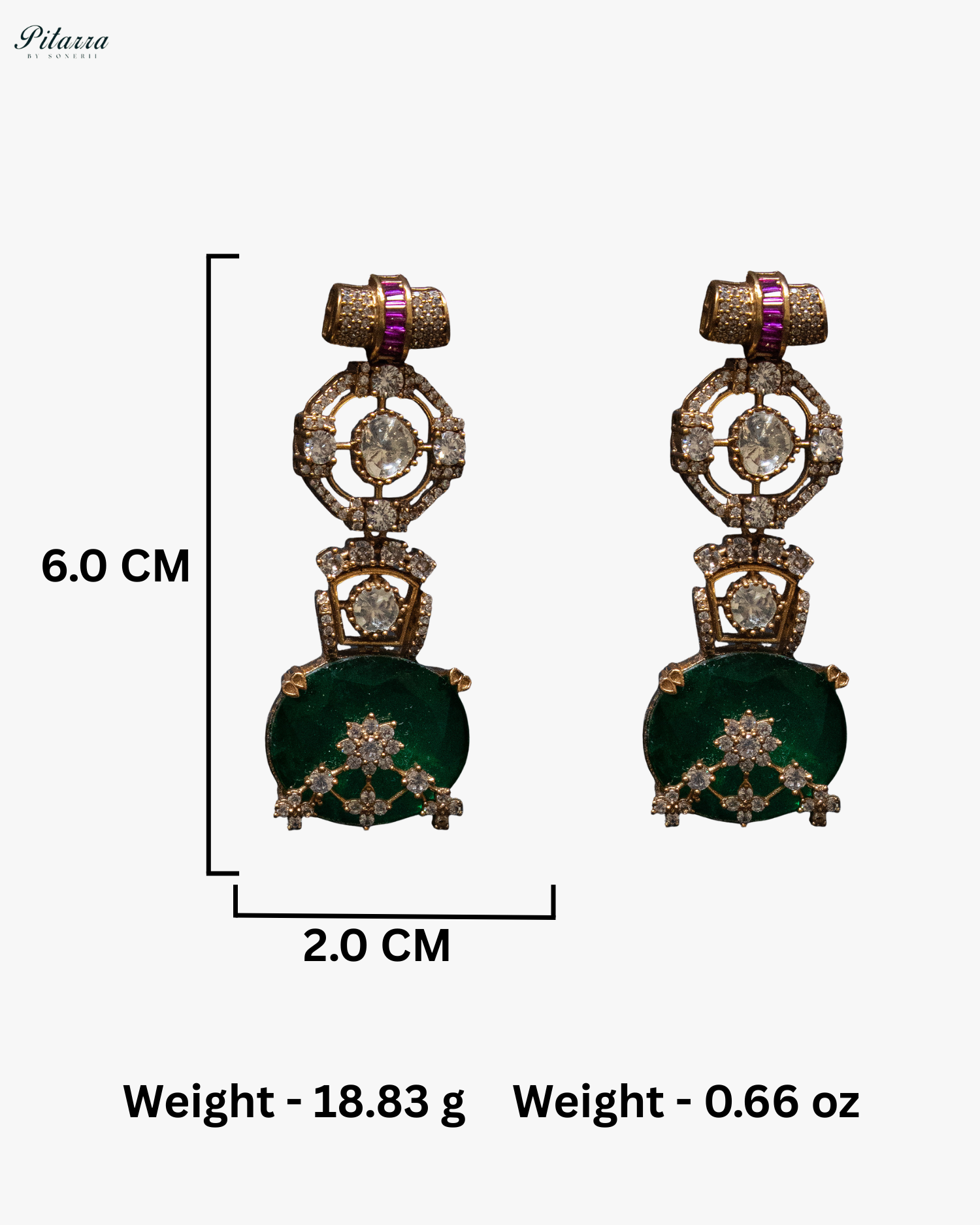 Emerald Big Stone Victorian Polki Kundan Necklace Set
