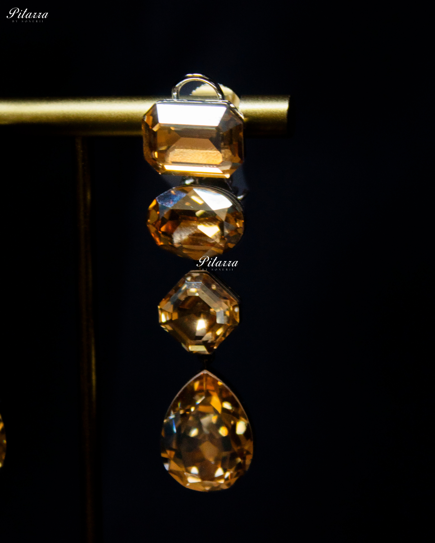 Multi Yellow Stone Crystal Necklace Set