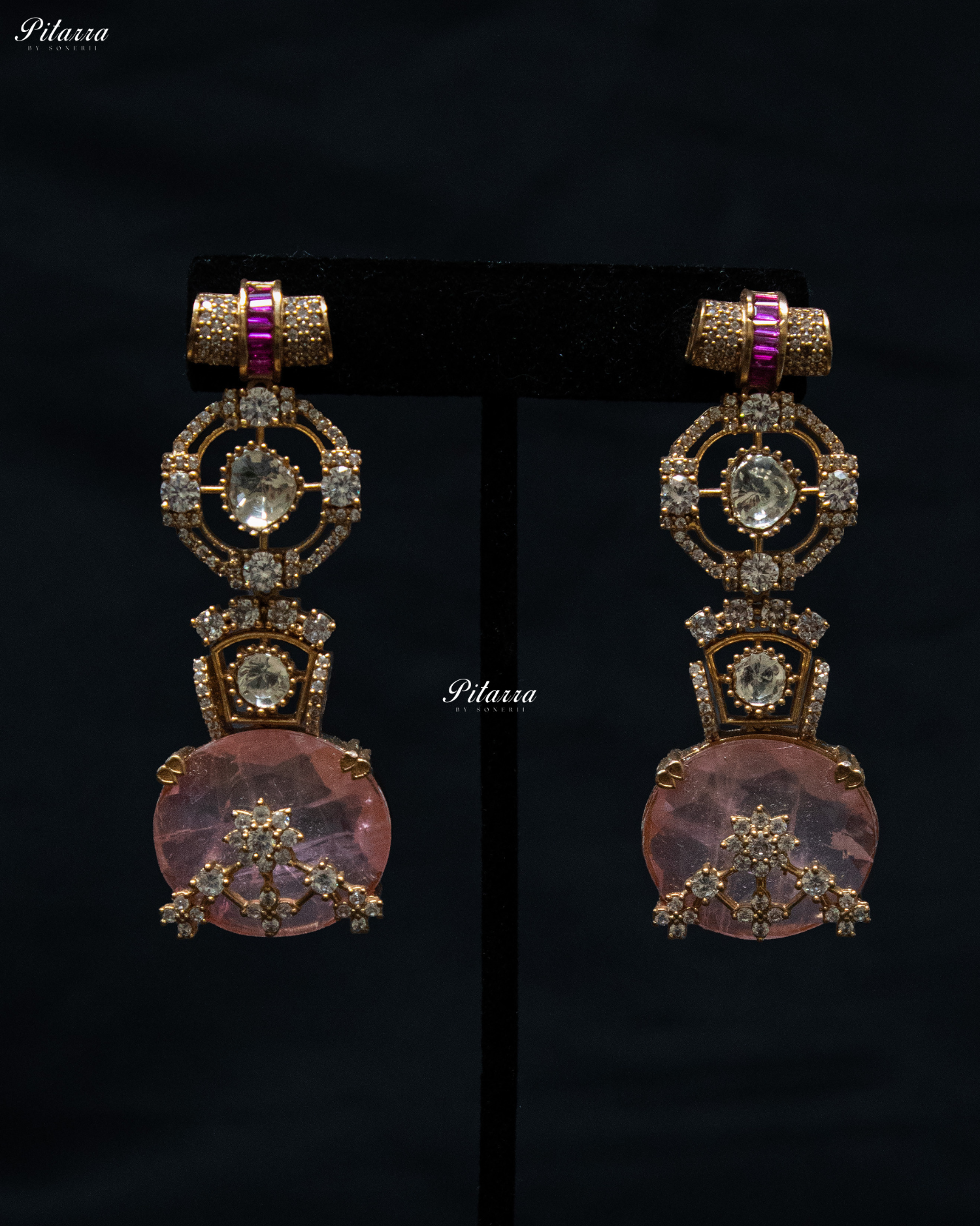 Multicolor Big Stone Victorian Polki Kundan Necklace Set
