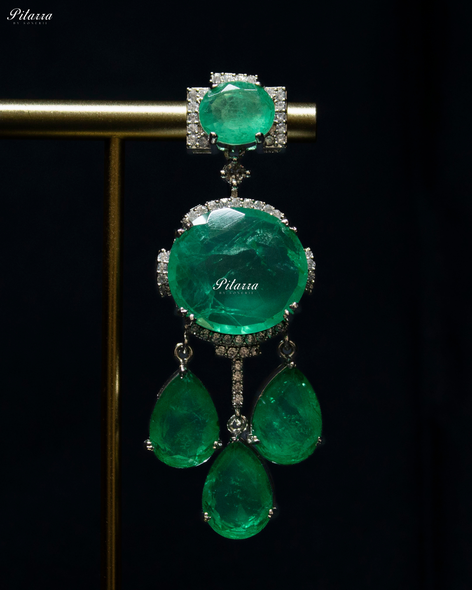 Mint Green Imperial Cubic Zirconia Necklace Set
