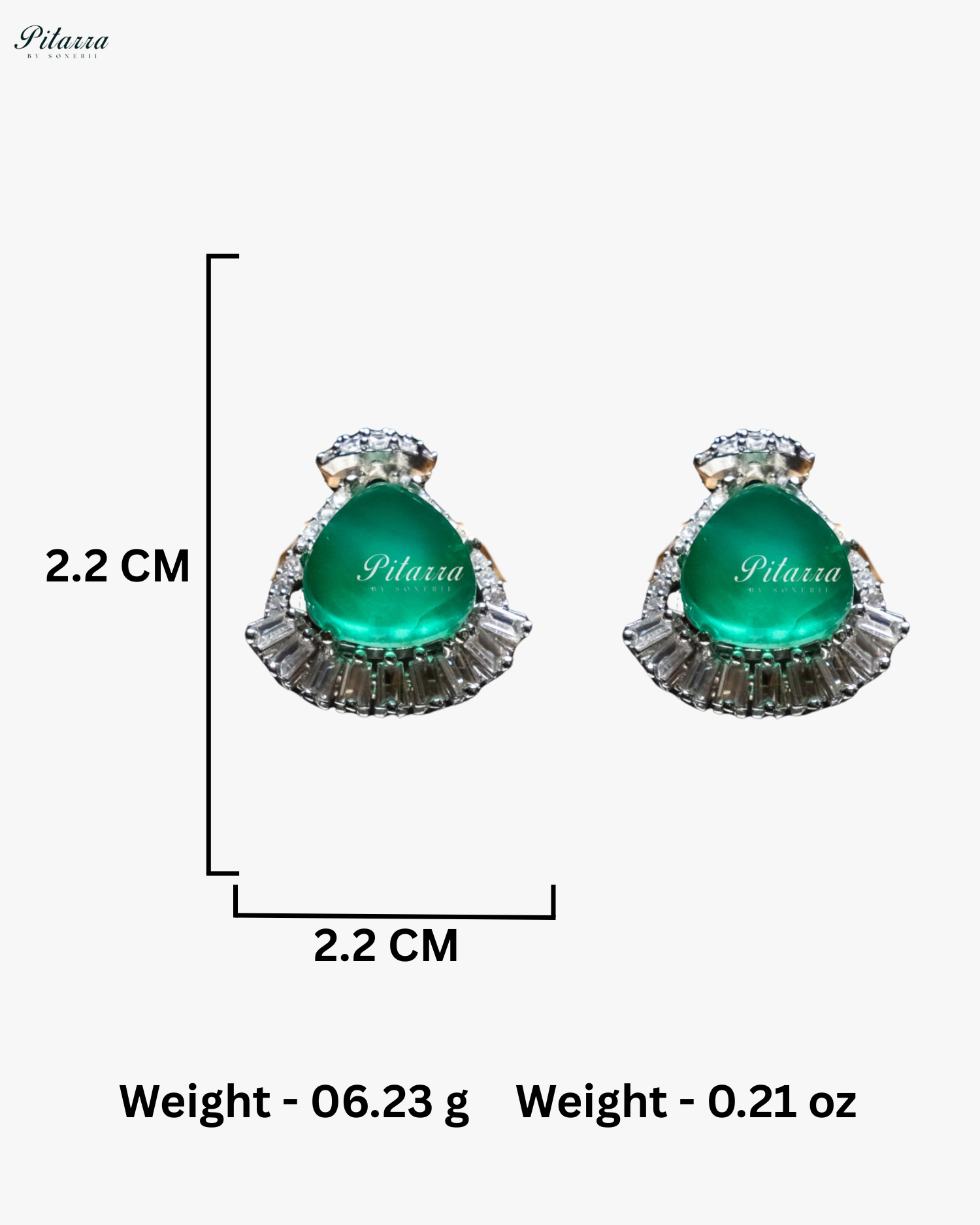Emerald Stone Emerald Elegant Pearl Pendent Necklace Set