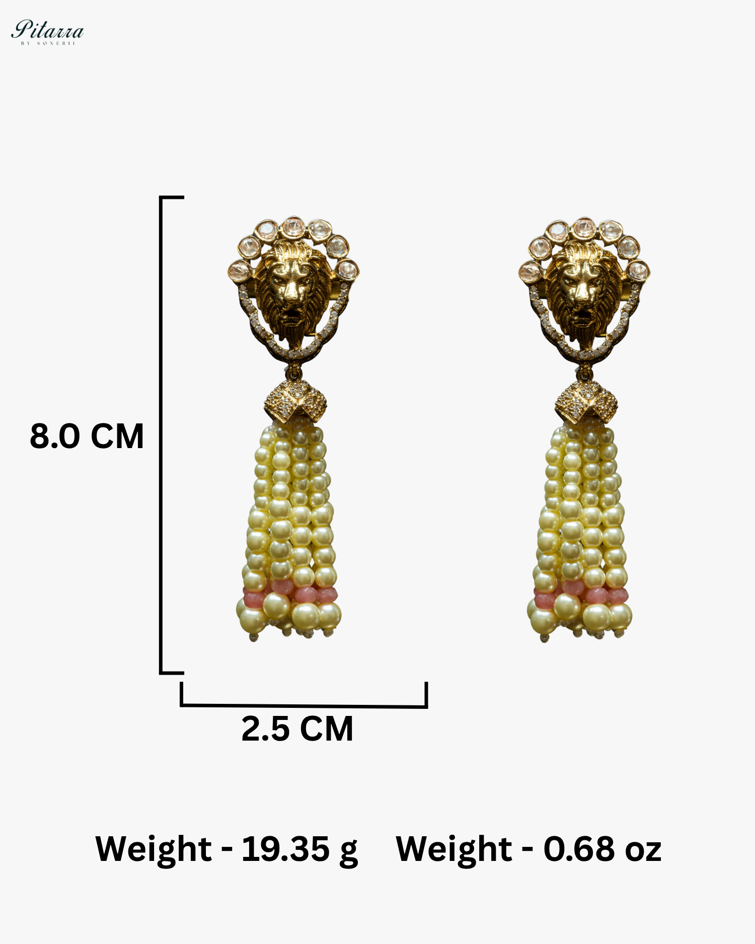 Pink Polki Kundan Pendant Necklace Set