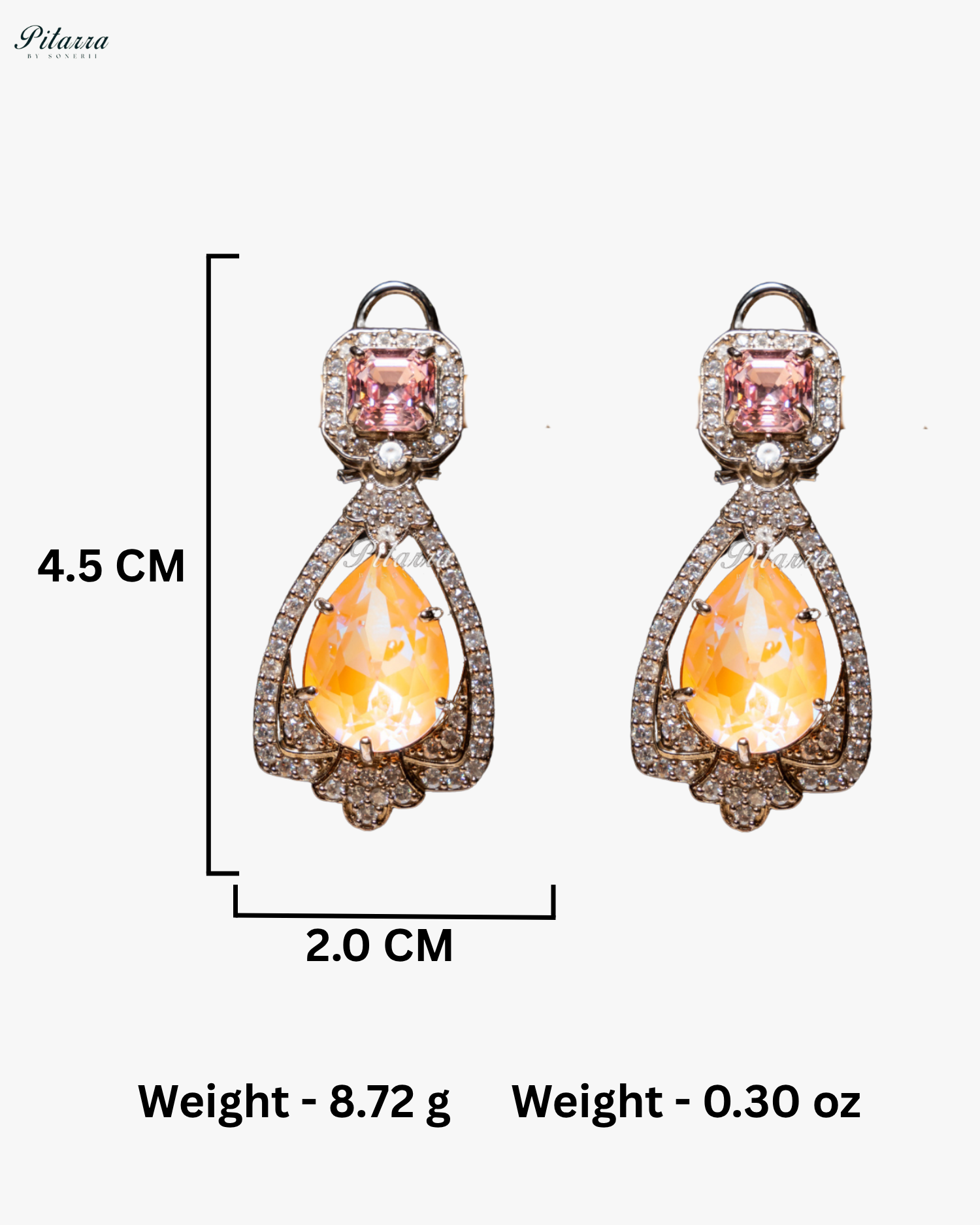 Yellow Stone Layered Zircon Necklace Set