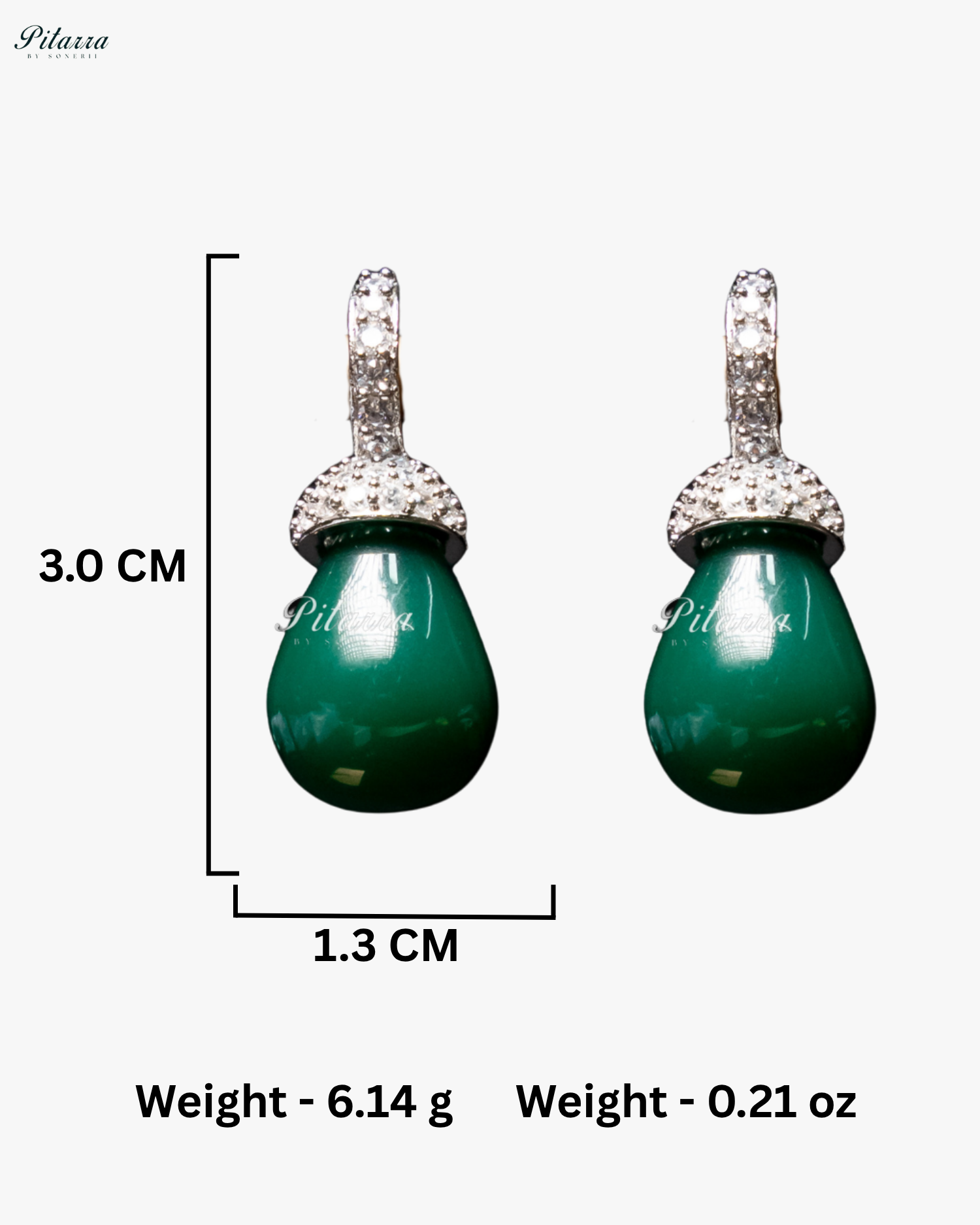 Emerald Green Stone Statement Necklace Set