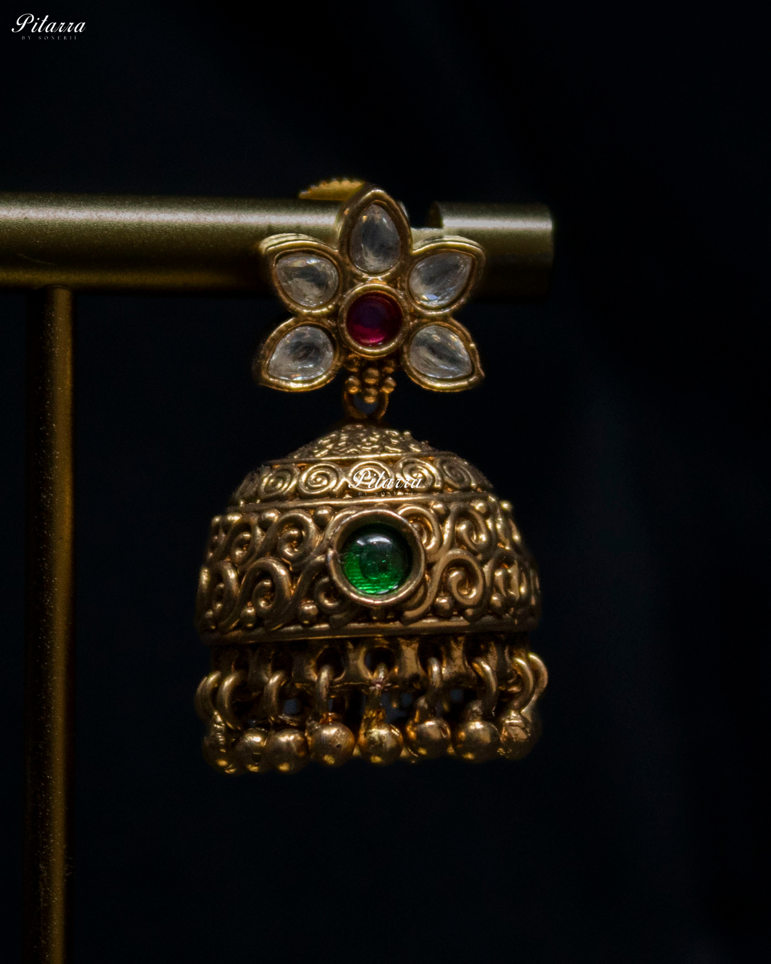 Multicolor Stone Pearl Pachi Kundan Choker Set
