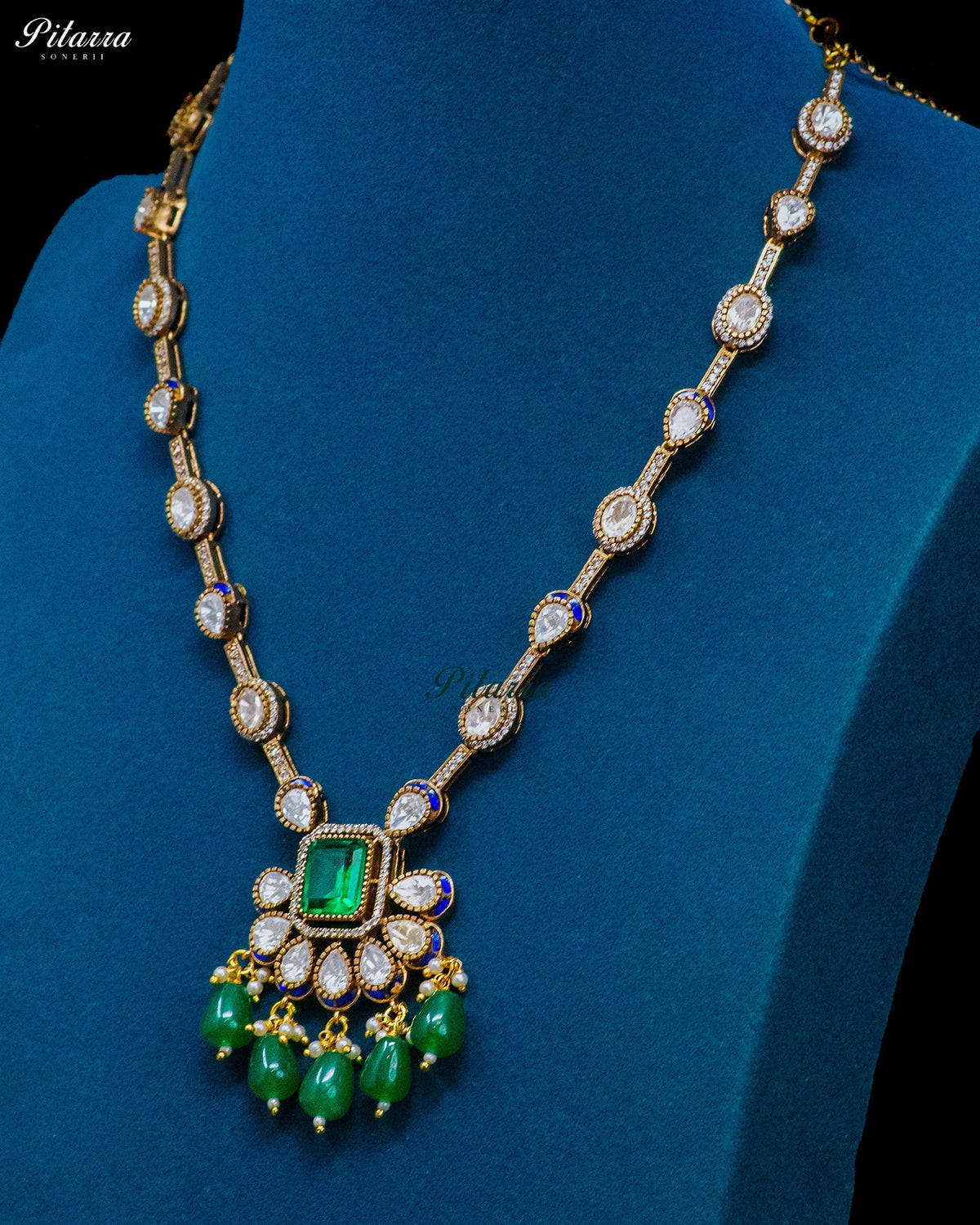Emerald Royal Drop Necklace Set
