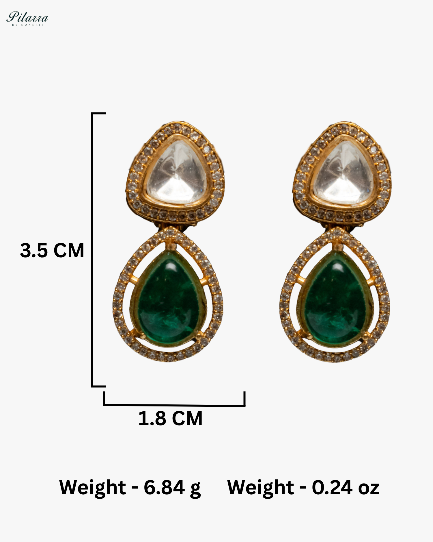 Antique Finish White Pearls Stone Kundan Set
