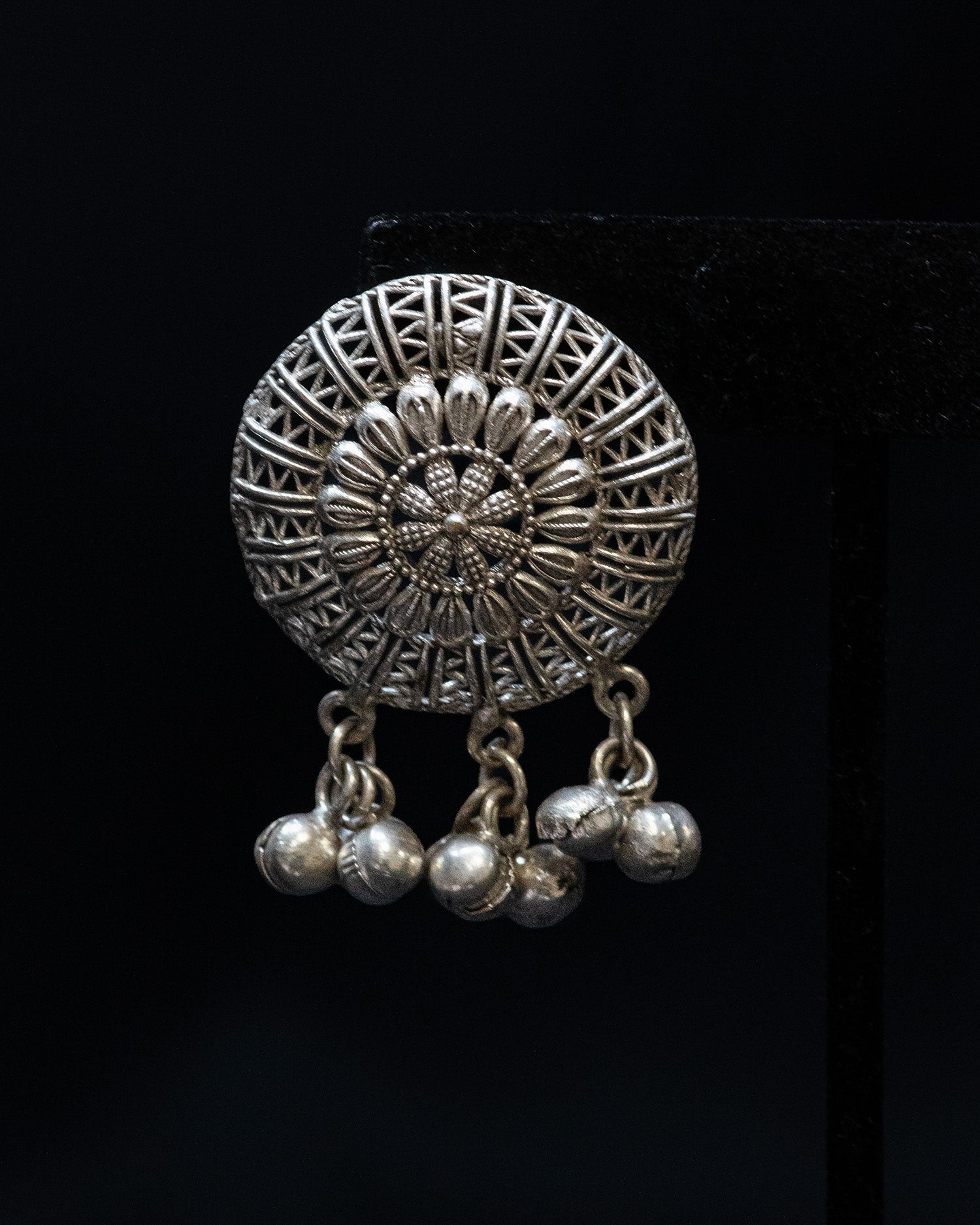 Victorian Style Green Flora Dual Peacock Silver Look Alike Necklace Set