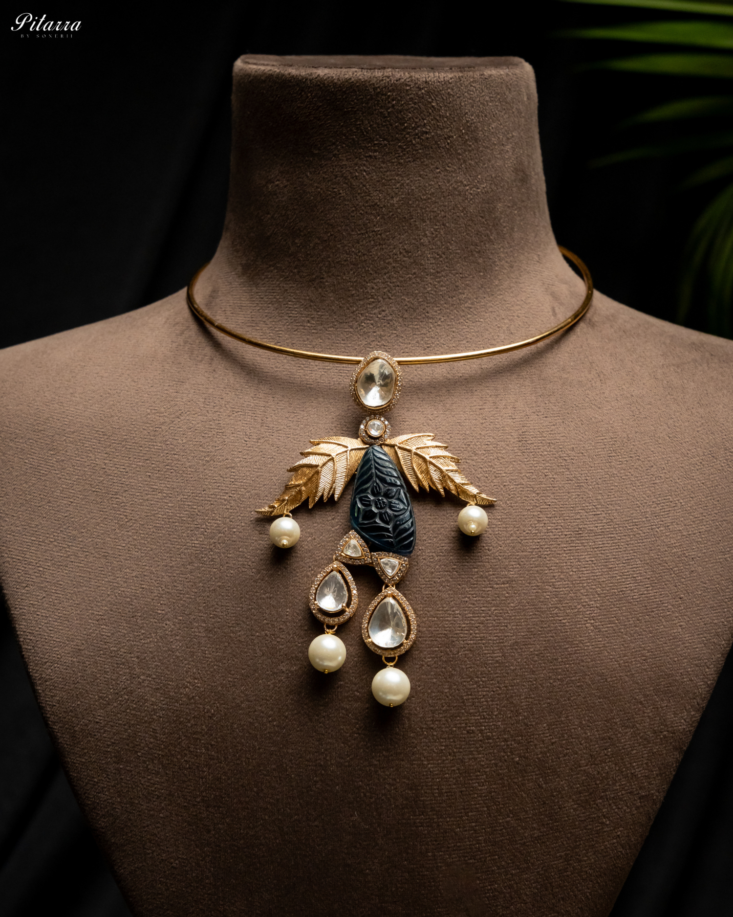 Spring Leaf Silver Pendant Set_Front Necklace