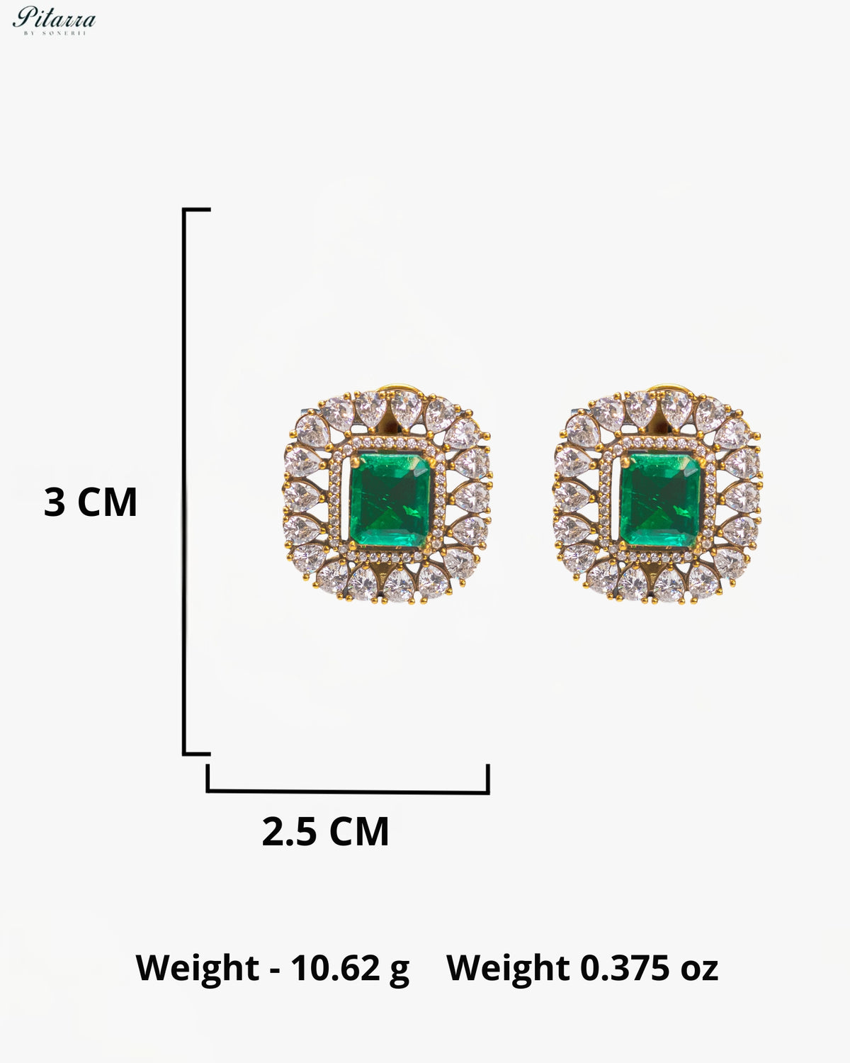 Emerald Green Ruby Square Kundan Choker Set