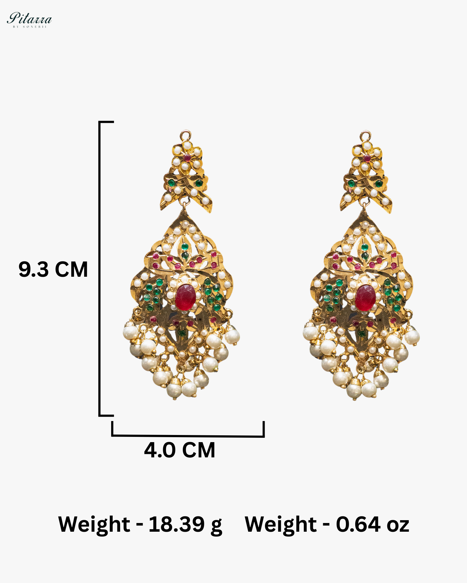 Multilayer Beads Red and Red Unique Punjabi Jadau Necklace Set